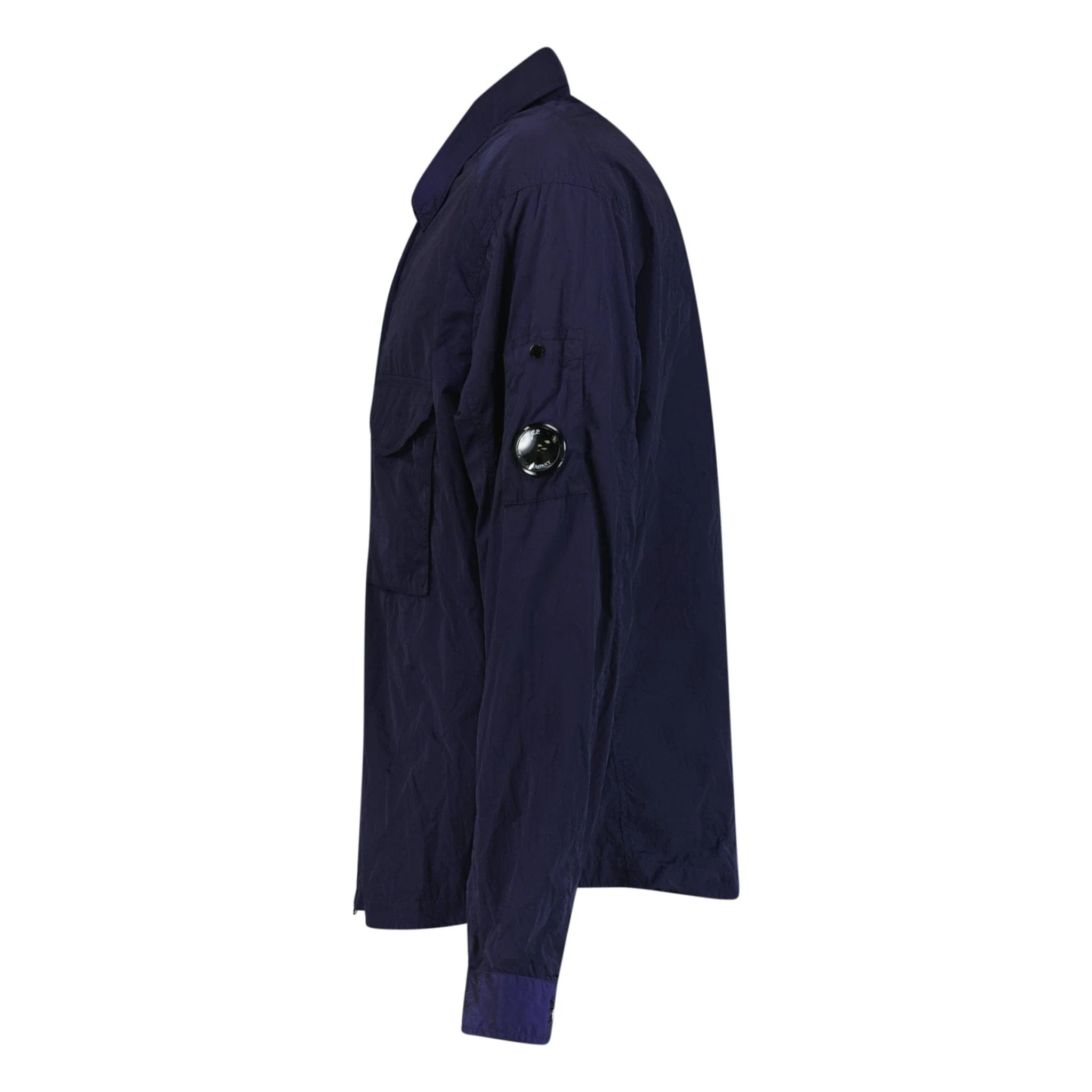 CP Company Lens Chrome Zip-Up Jacket Midnight Blue - Image 3