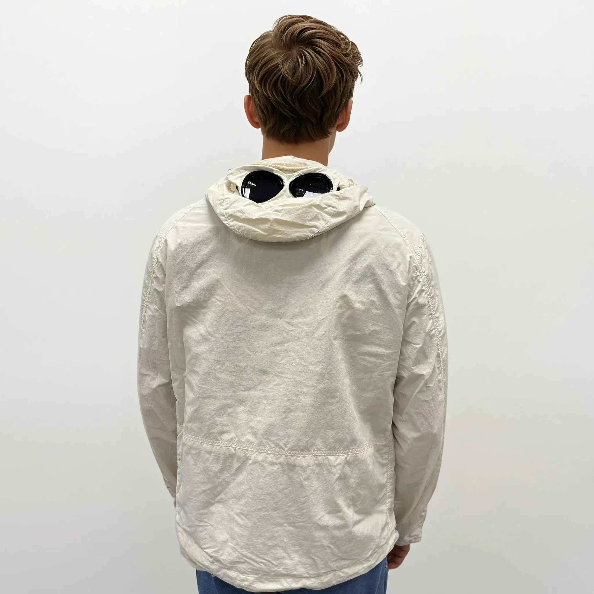 CP Company Pistachio Shell Flatt Nylon Goggle Jacket - Image 4