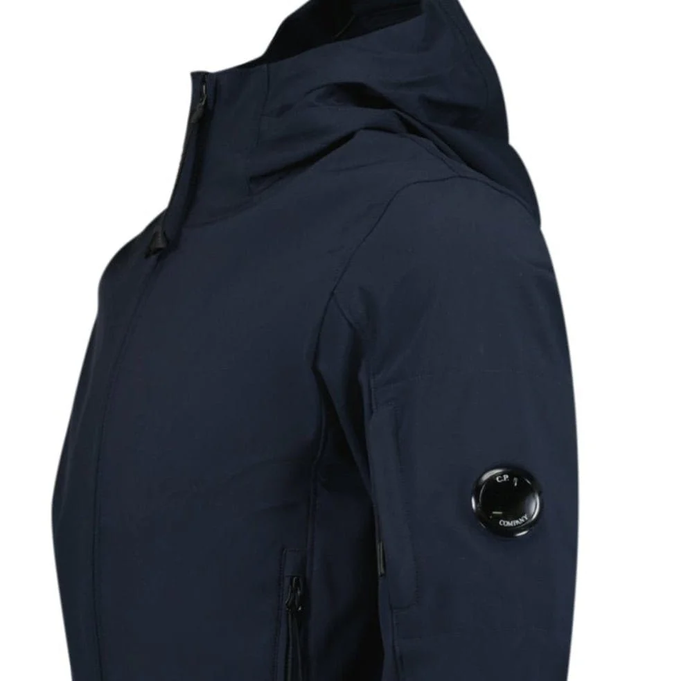 CP Company Softshell Arm Lens Jacket Navy - Image 3