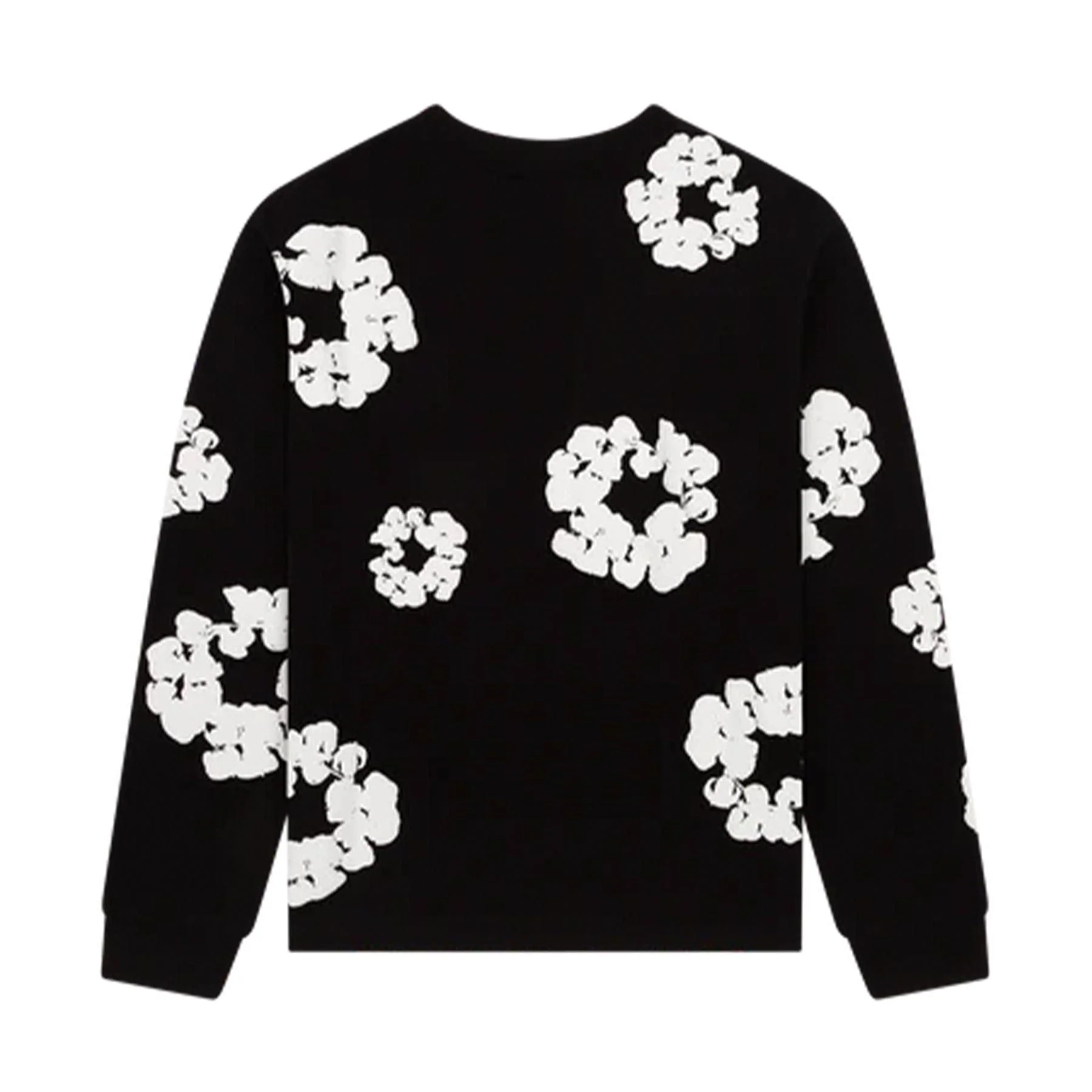 Denim Tears The Cotton Wreath Long Sleeve Tee 'Black' - Image 2