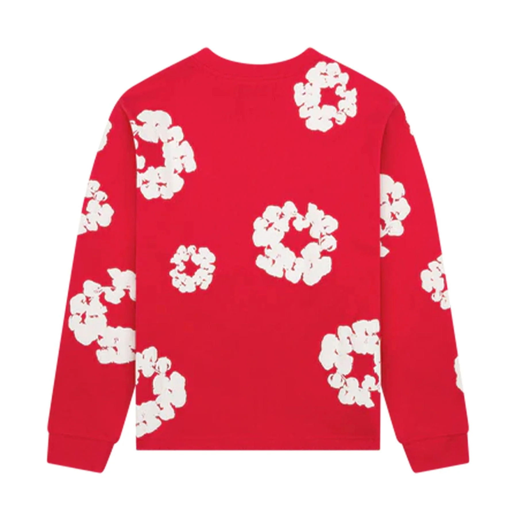 Denim Tears The Cotton Wreath Long Sleeve Tee 'Red' - Image 2