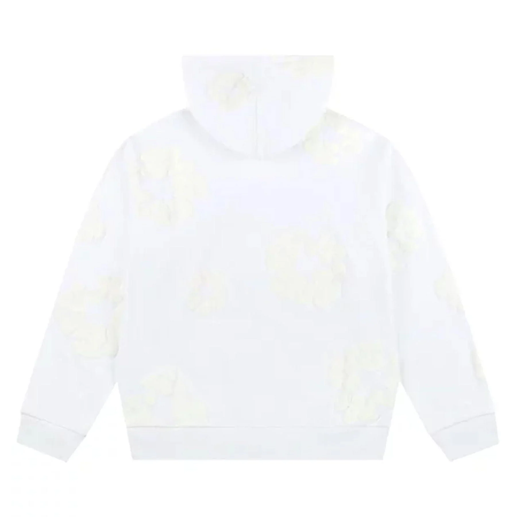 Denim Tears The Cotton Wreath Mono Hooded Sweatshirt 'White' - Image 2