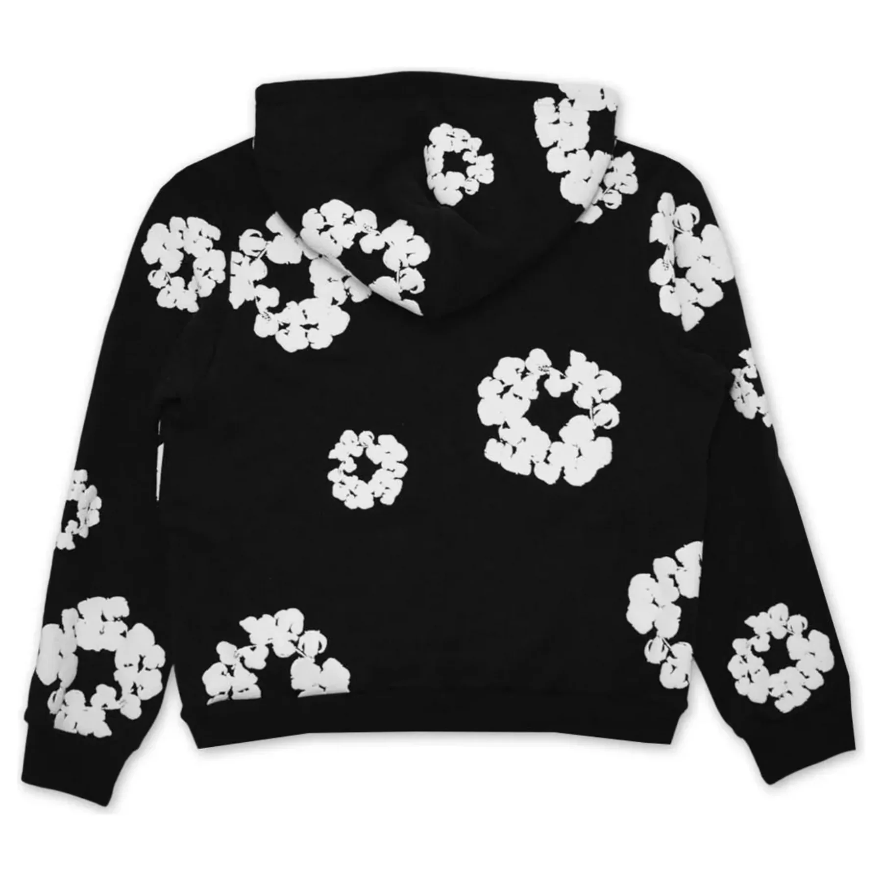 Denim Tears The Cotton Wreath Hooded Sweatshirt 'Black' - Image 2