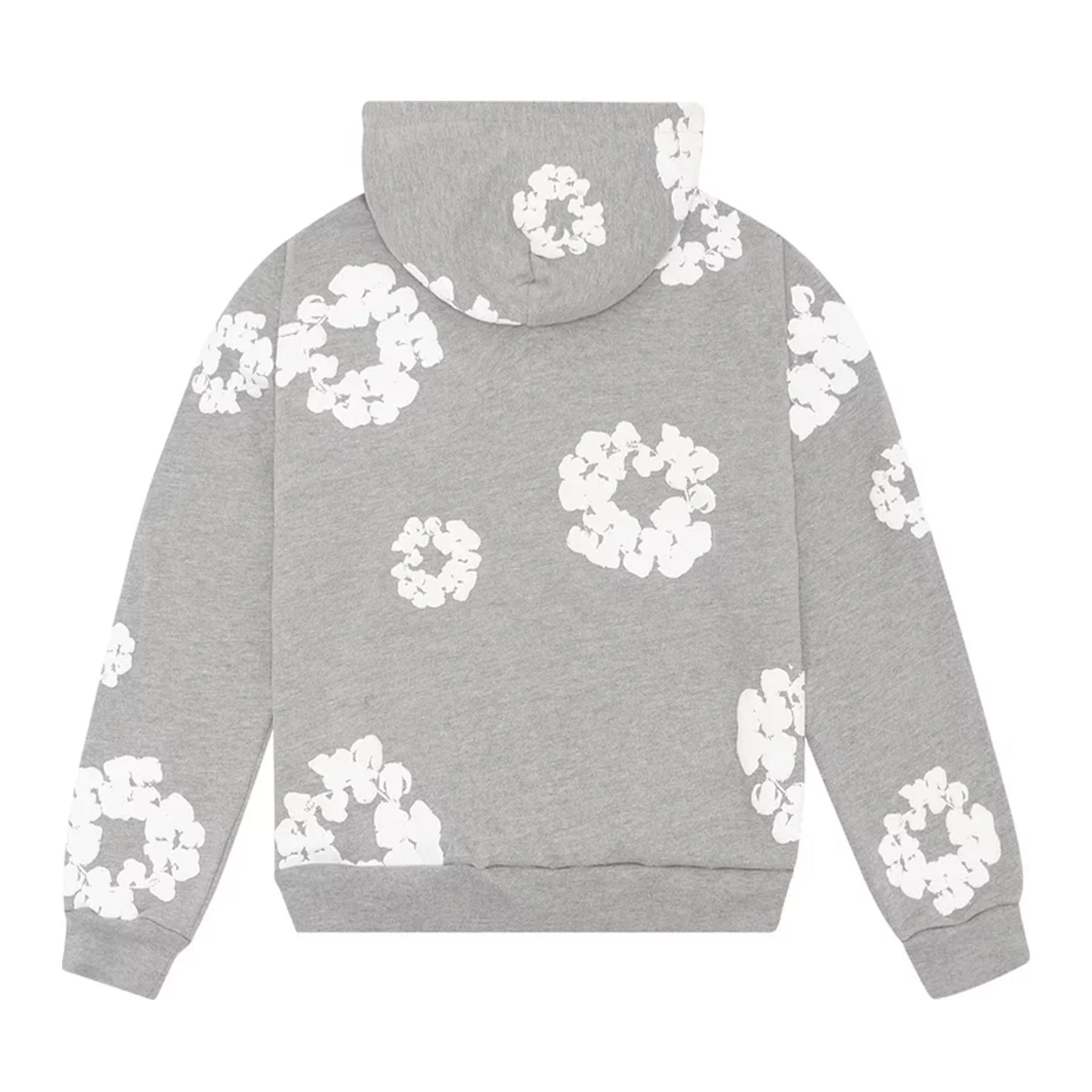 Denim Tears The Cotton Wreath Hooded Sweatshirt 'Grey' - Image 2