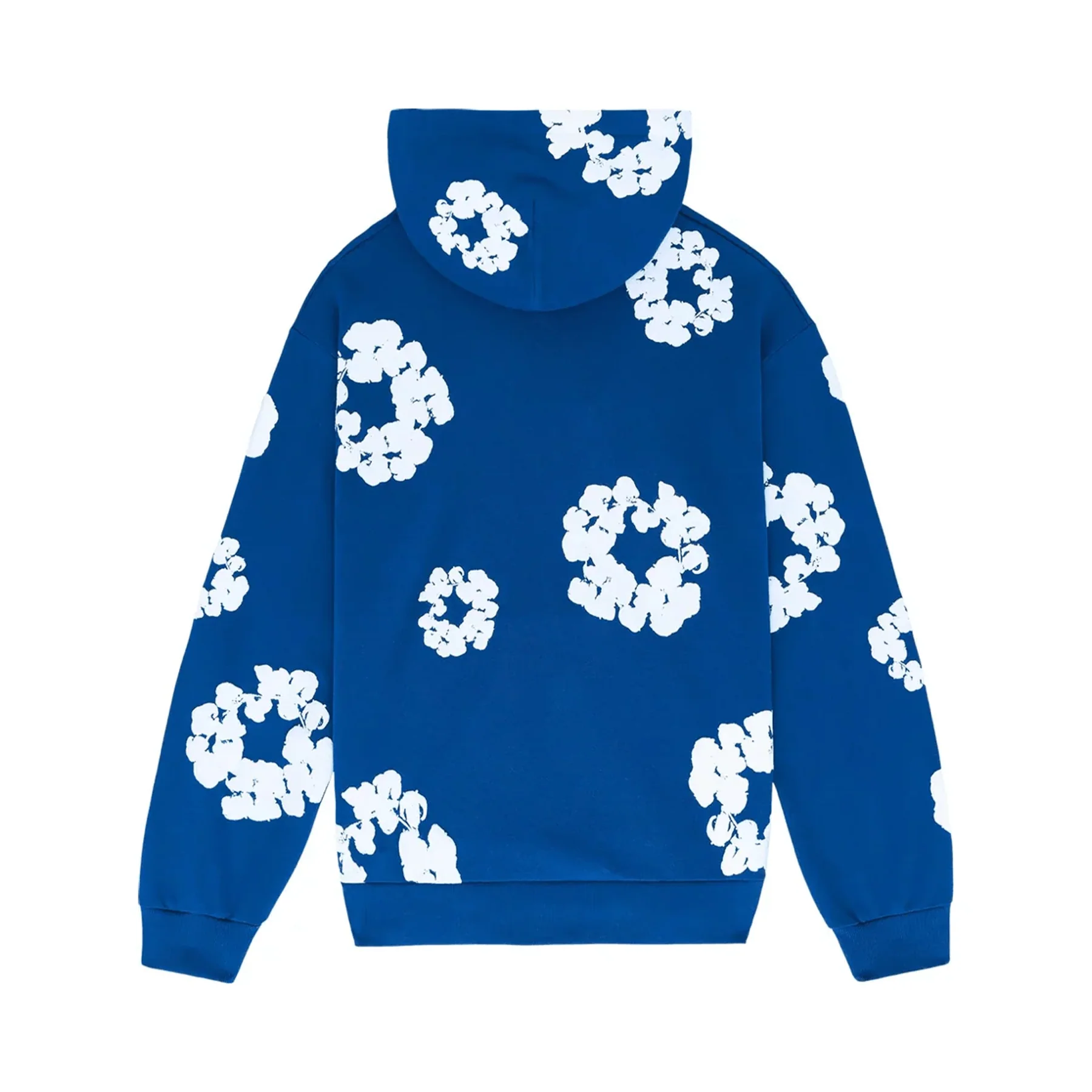 Denim Tears The Cotton Wreath Hooded Sweatshirt 'Royal Blue' - Image 2