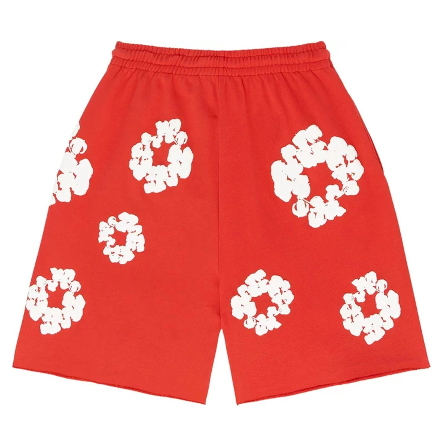 Denim Tears The Cotton Wreath Shorts 'Red' - Image 2