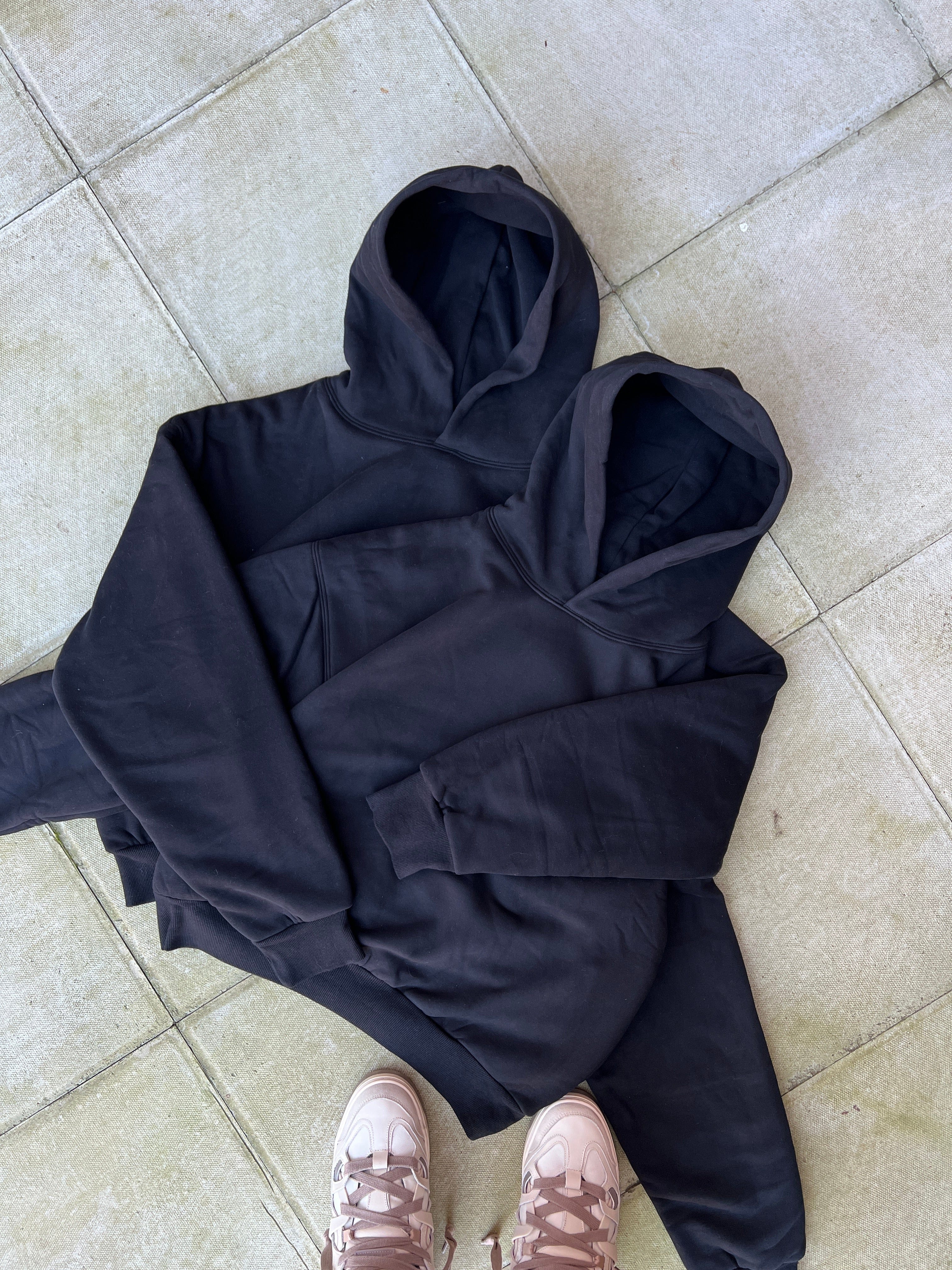 KAIZEN MARKET DOUBLE LAYERED HOODIE MIDNIGHT - Image 4