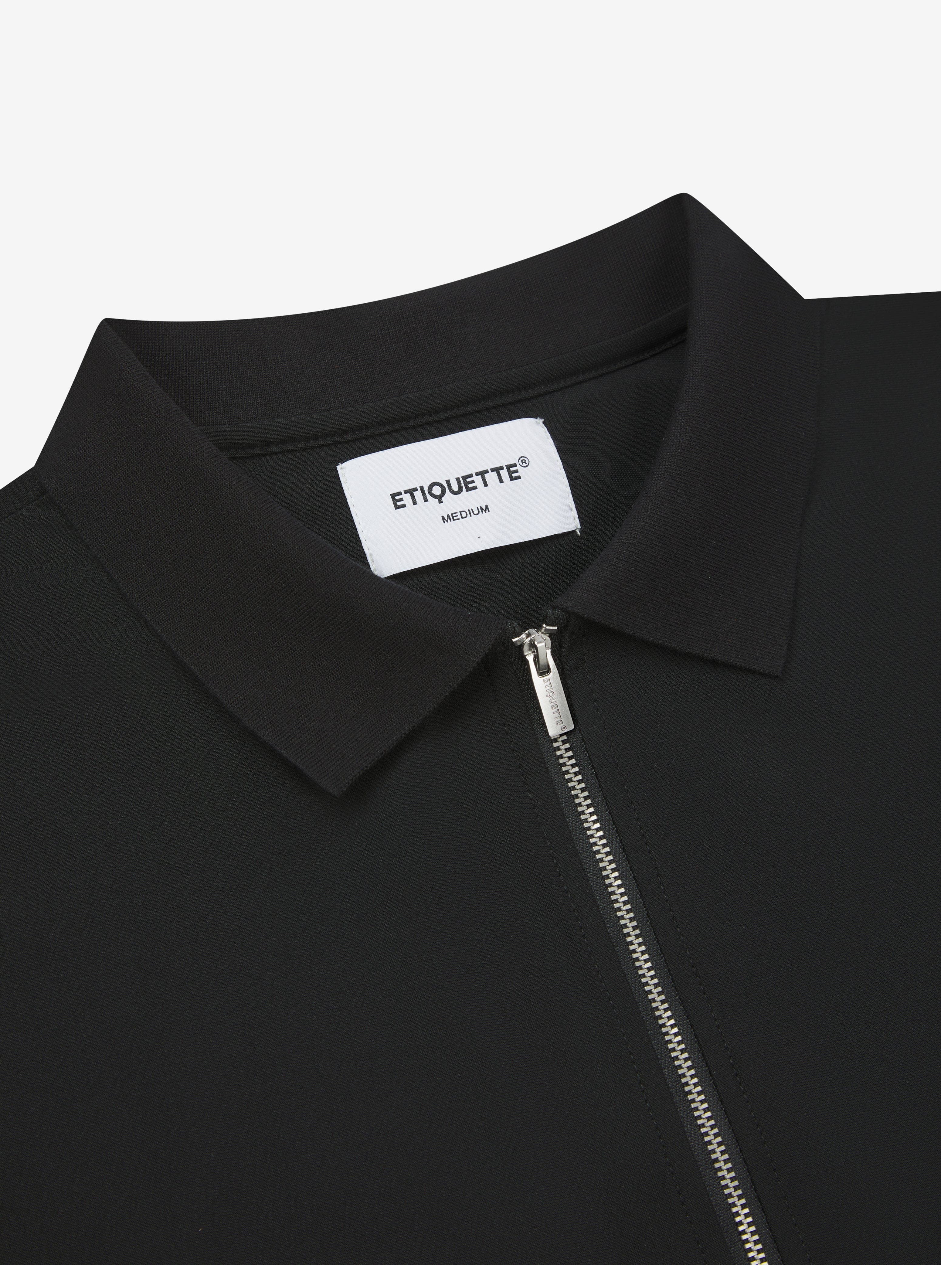 Etiquette Double Zip Overshirt 'Black' - Image 3