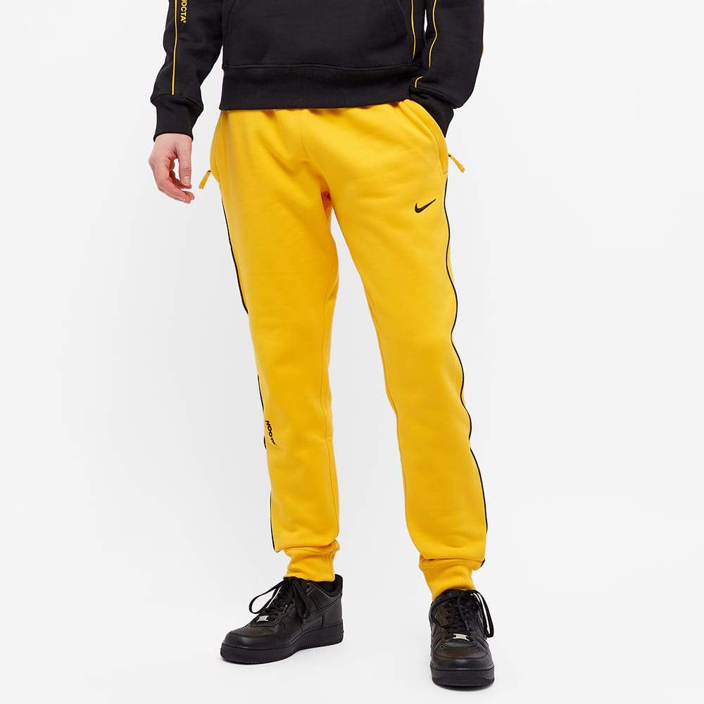 Drake x Nike NOCTA AU Essential Fleece Pant University Gold - Image 4