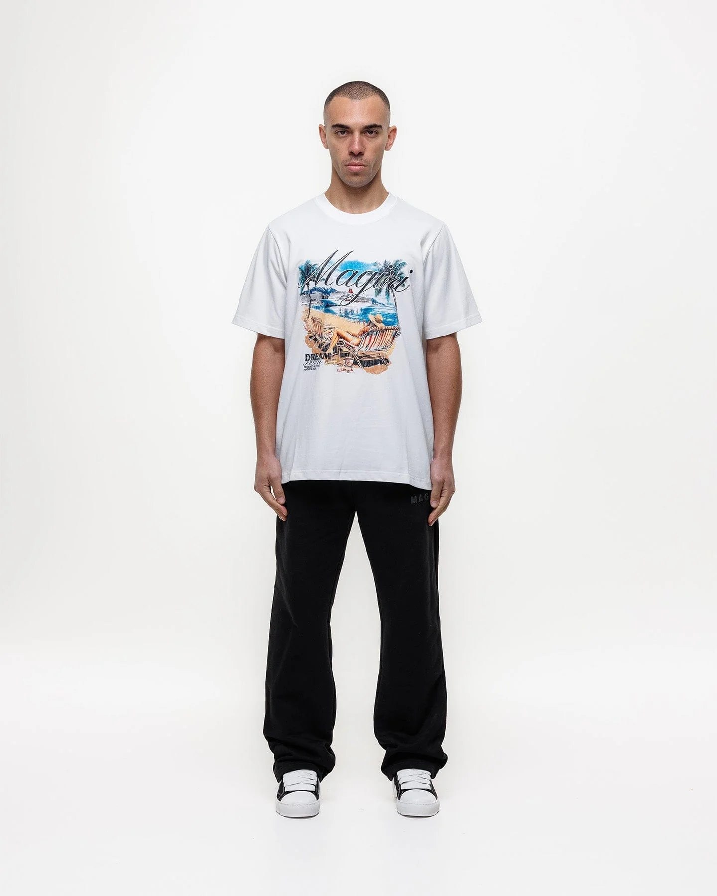 Magiri Dream Beach Printed T-Shirt 'White' - Image 3