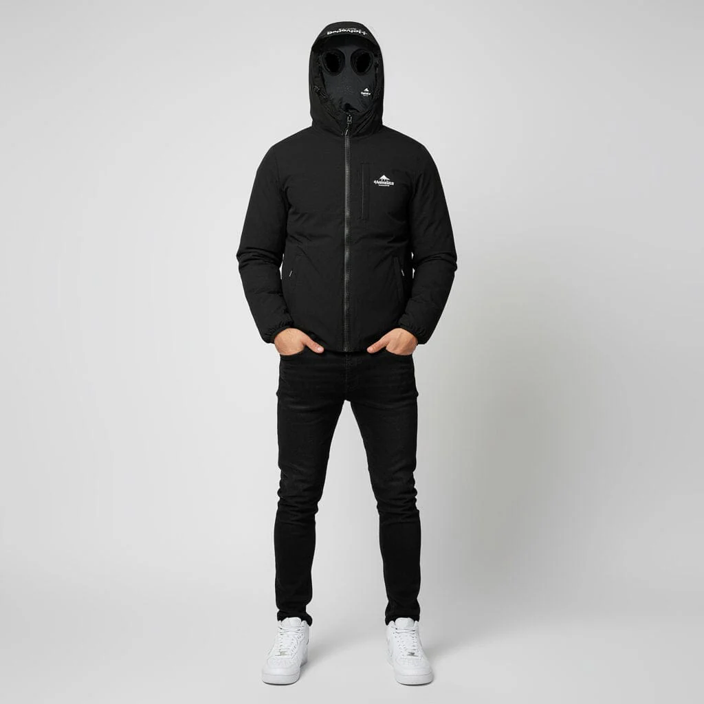 Helvetica Mountain Pioneers Eyeblock Hooded Windbreaker Jacket - Image 2
