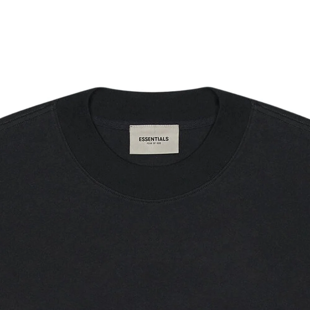 FEAR OF GOD ESSENTIALS 3D Silicon Applique Boxy Long Sleeve T-Shirt Dark Slate/Stretch Limo/Black - Image 3