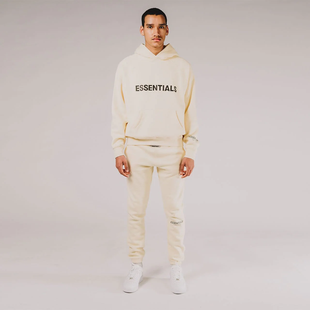 FEAR OF GOD ESSENTIALS 3D Silicon Applique Crewneck Buttercream - Image 8