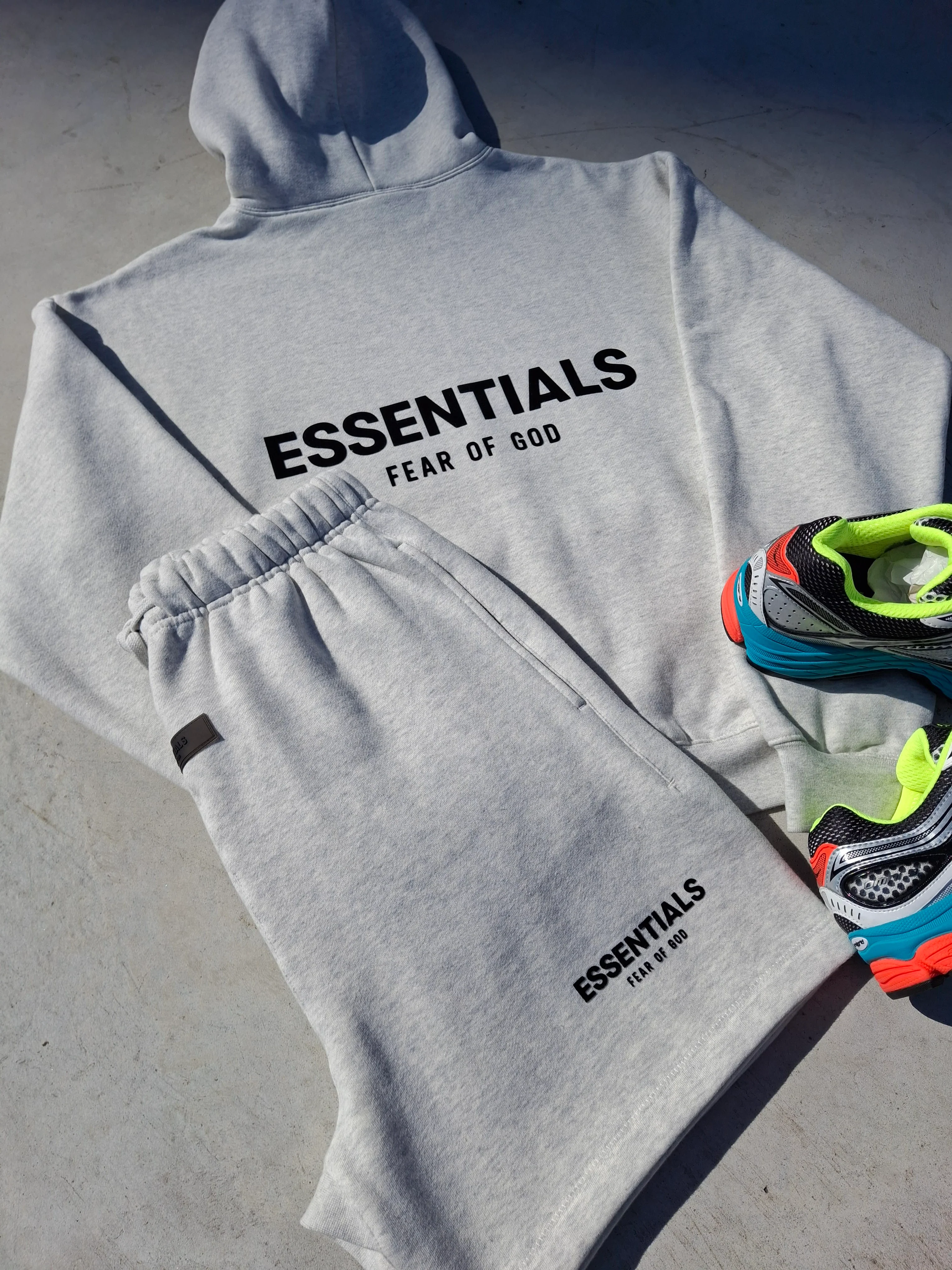 Fear of God Essentials Hoodie 'Light Oatmeal' (SS22) - Image 3