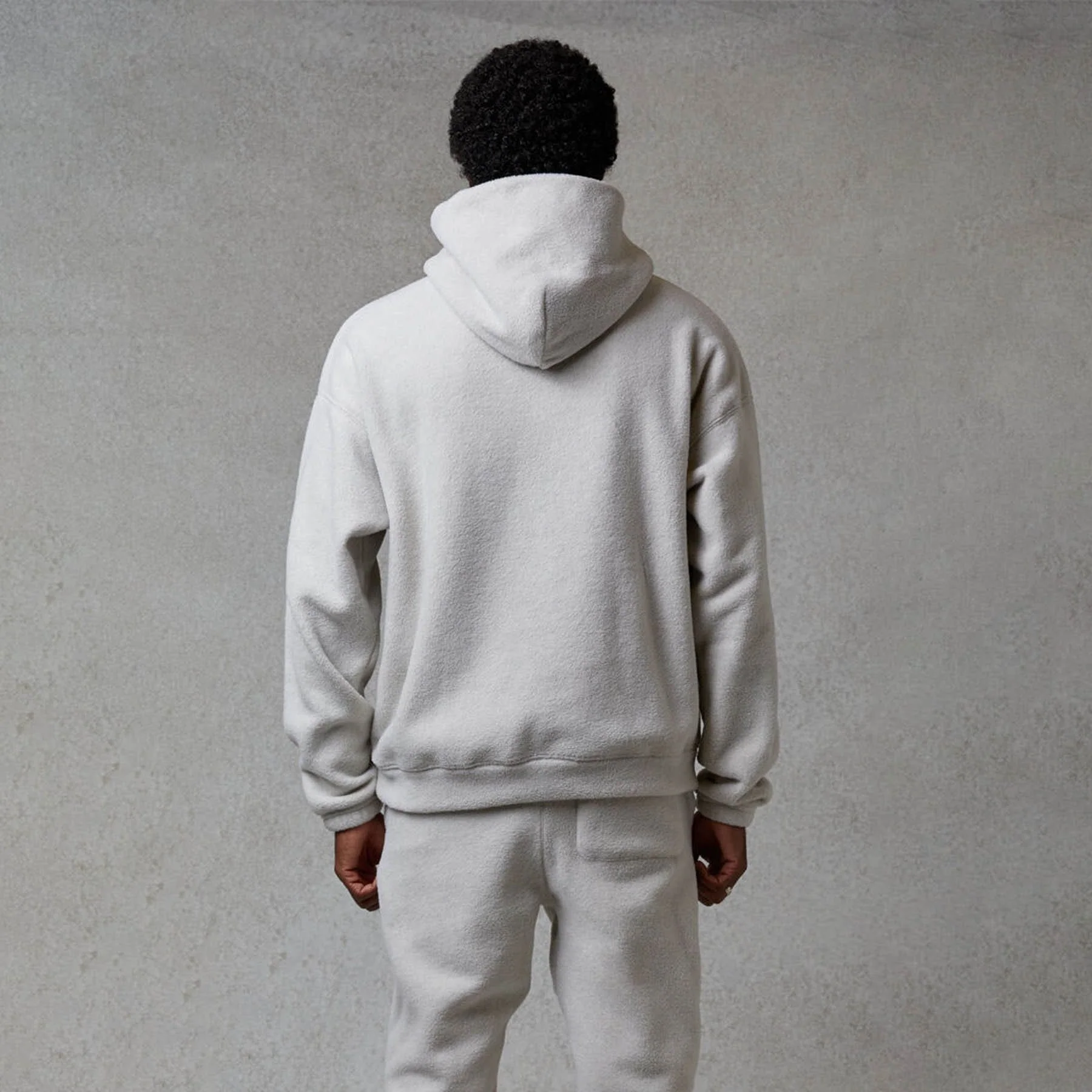 FEAR OF GOD ESSENTIALS Polar Fleece Hoodie Oatmeal - Image 4