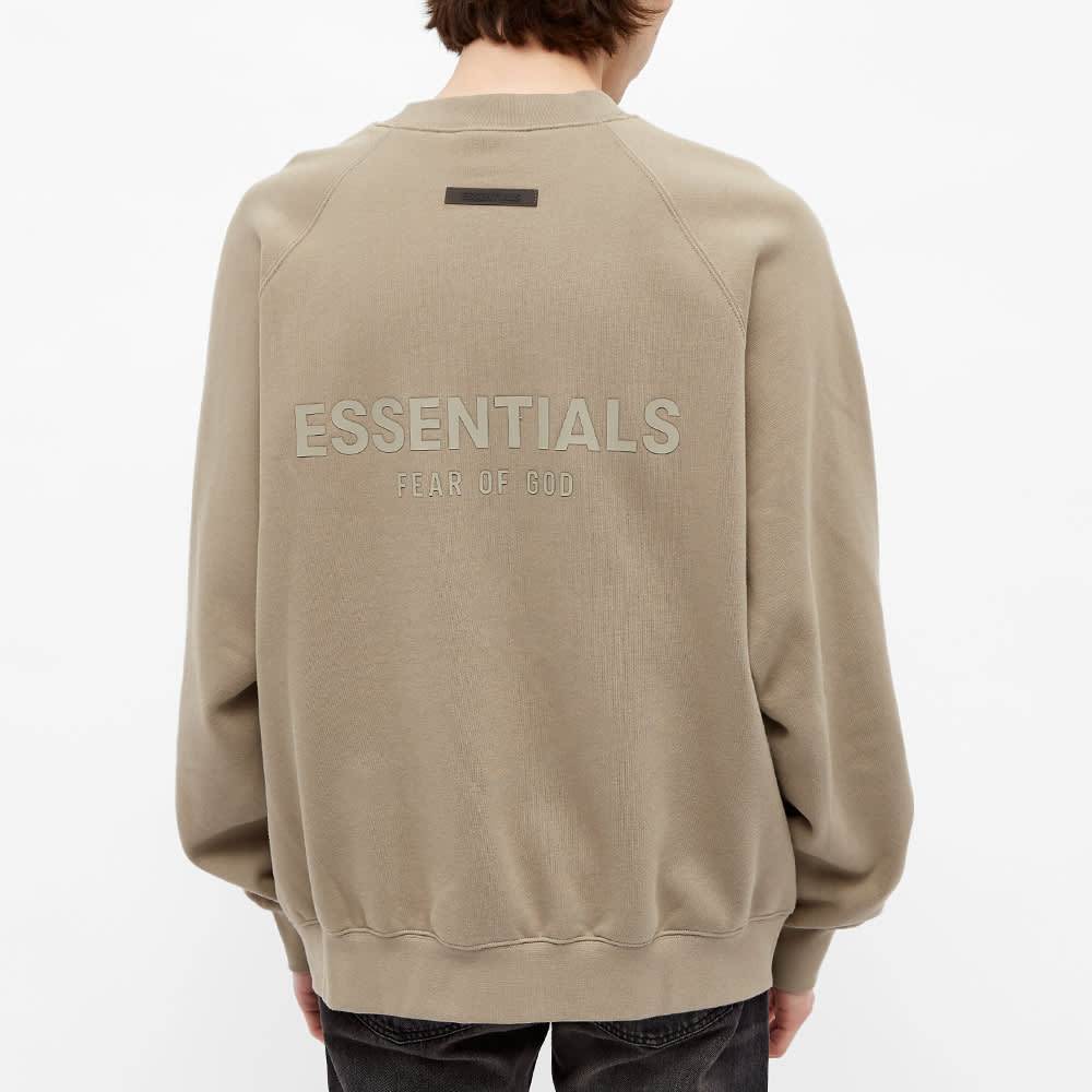 FEAR OF GOD ESSENTIALS Pull-Over Crewneck (SS21) Moss/Goat - Image 4