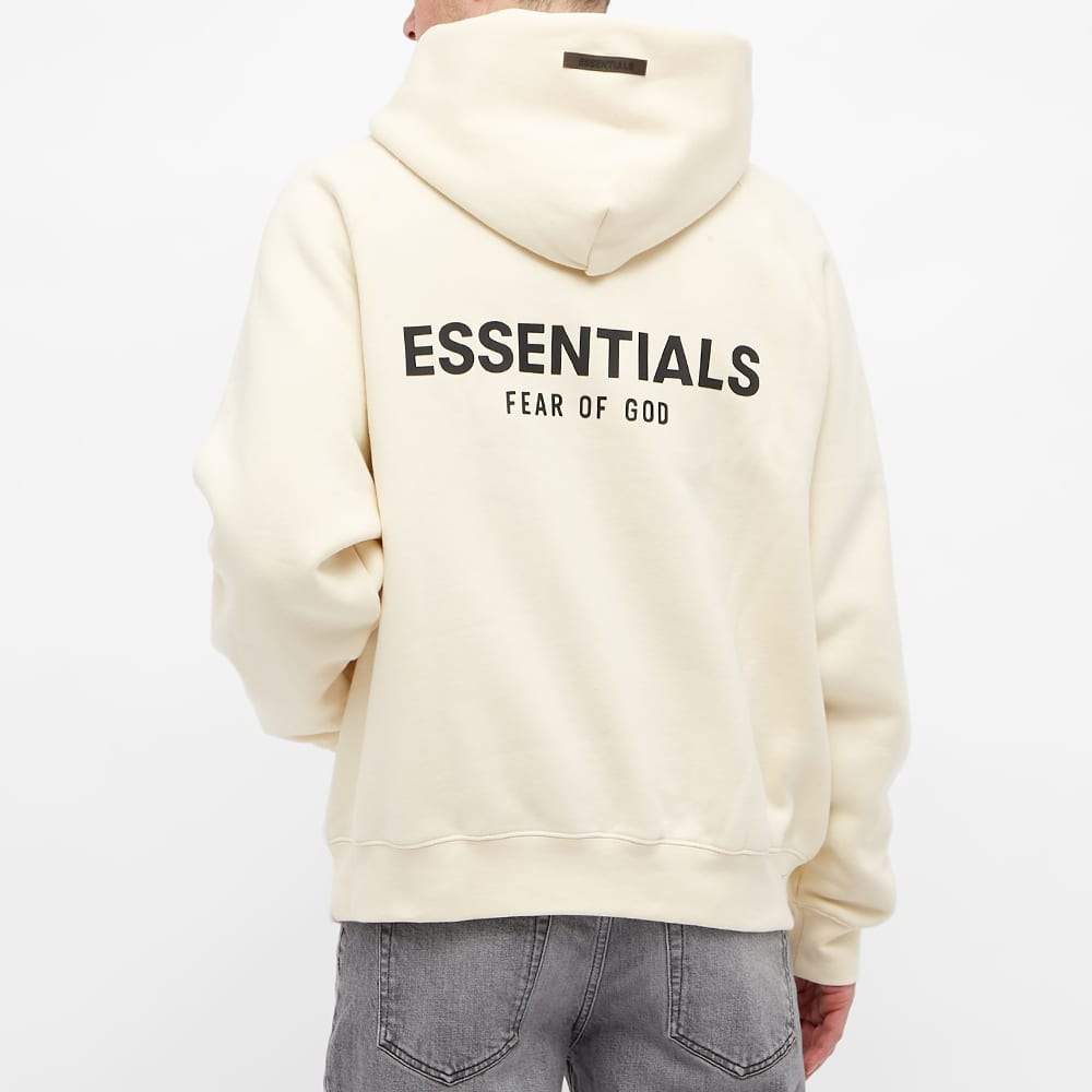 FEAR OF GOD ESSENTIALS Pull-Over Hoodie (SS21) Cream/Buttercream - Image 4