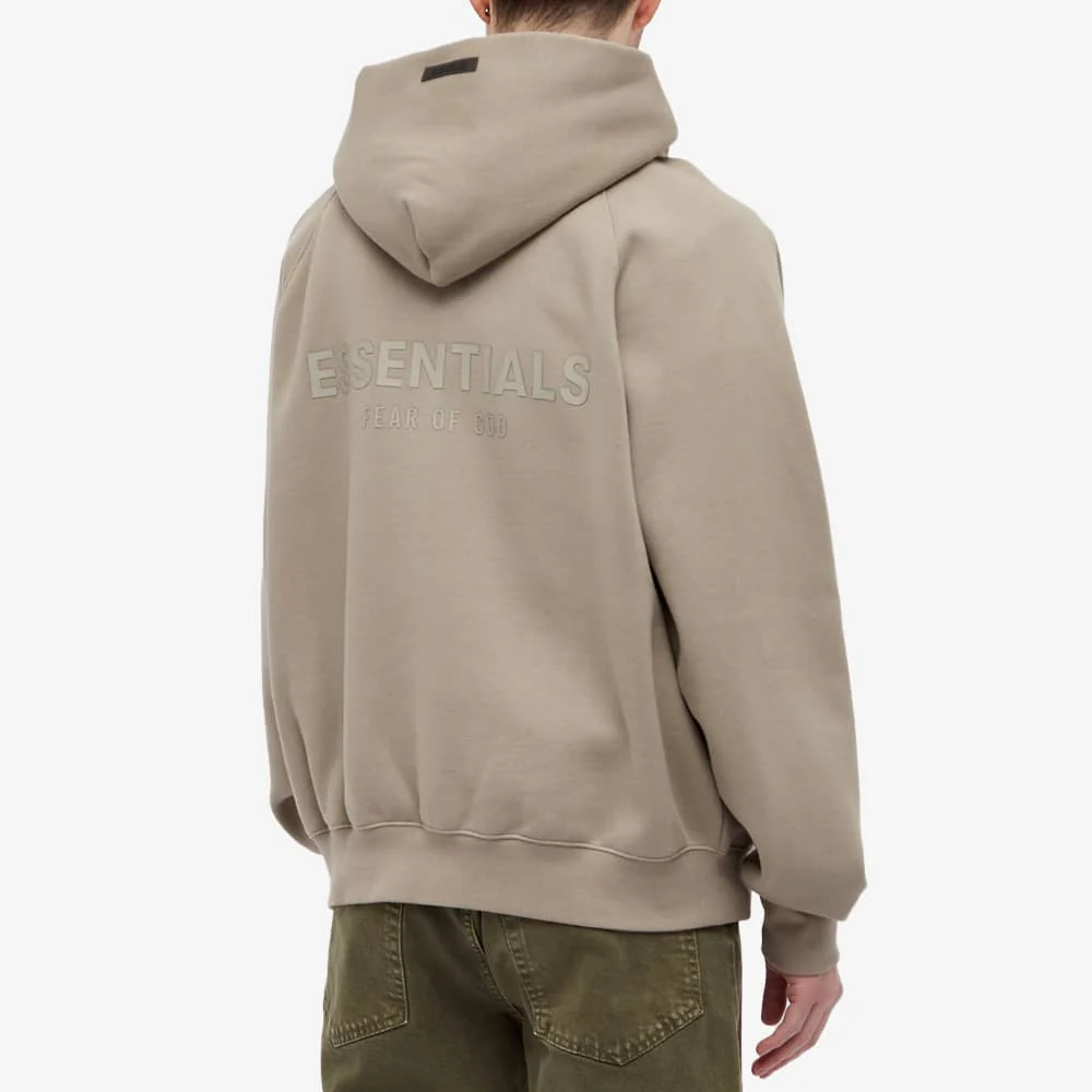 FEAR OF GOD ESSENTIALS Pull-Over Hoodie (SS21) Moss/Goat - Image 4