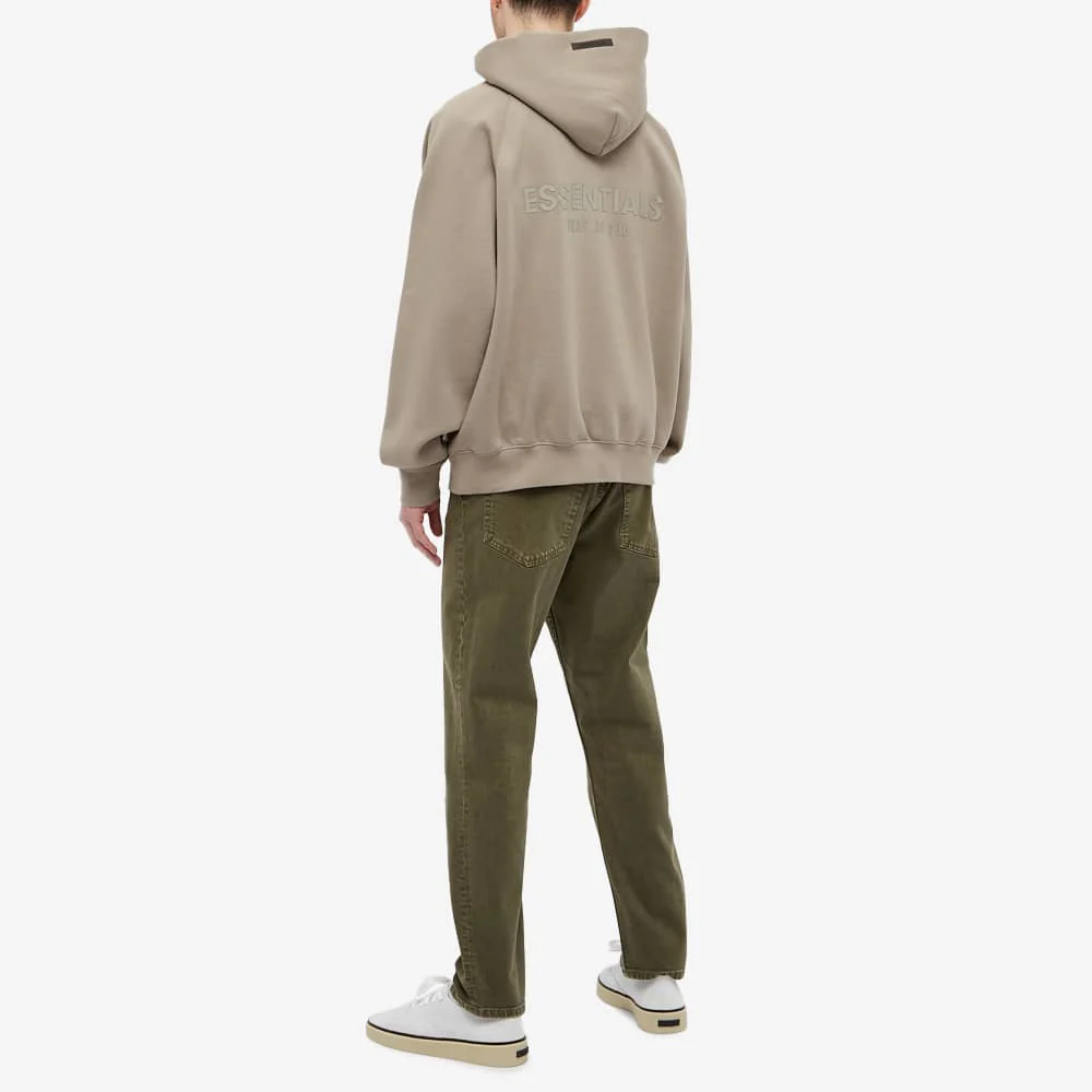 FEAR OF GOD ESSENTIALS Pull-Over Hoodie (SS21) Moss/Goat - Image 5