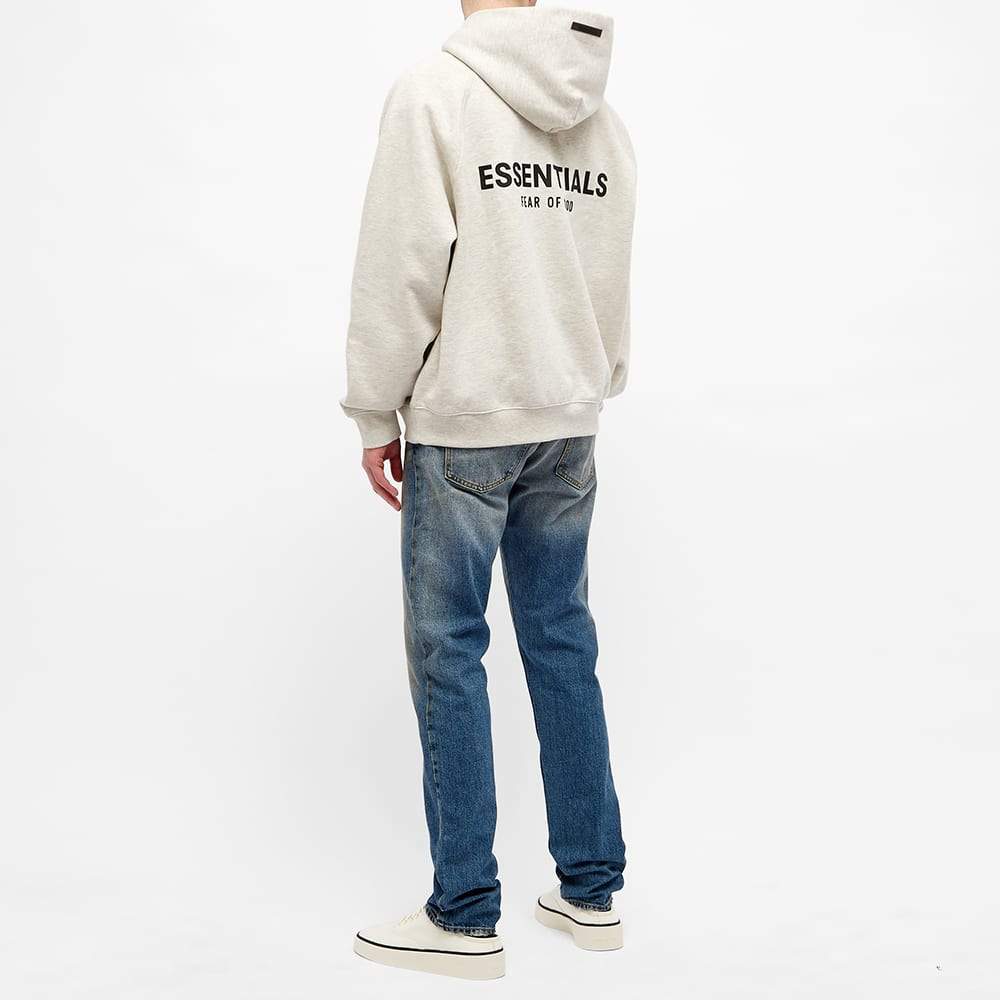 FEAR OF GOD ESSENTIALS Pullover Hoodie Light Heather Oatmeal - Image 4