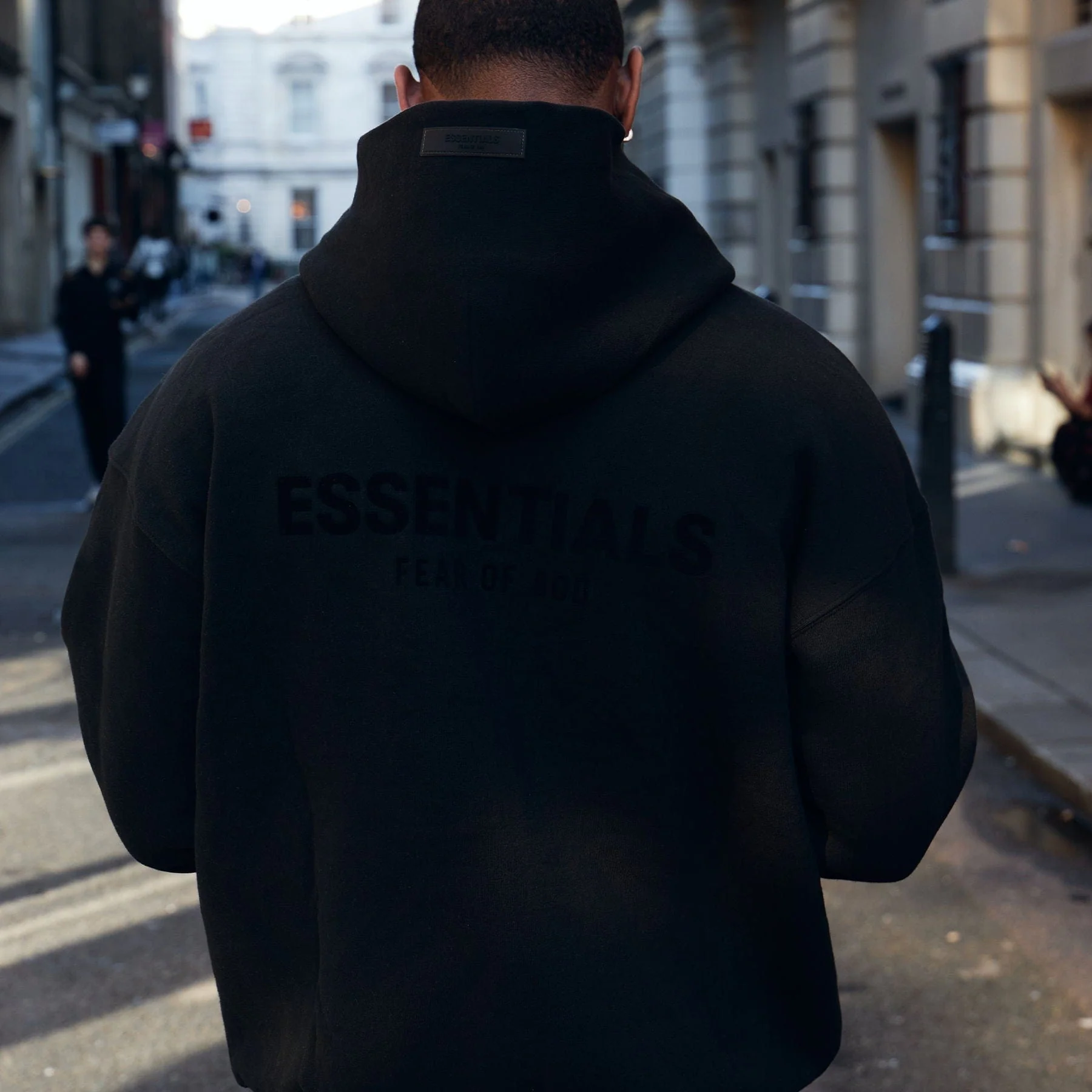 Fear of God Essentials Relaxed Hoodie 'Stretch Limo' - Image 3