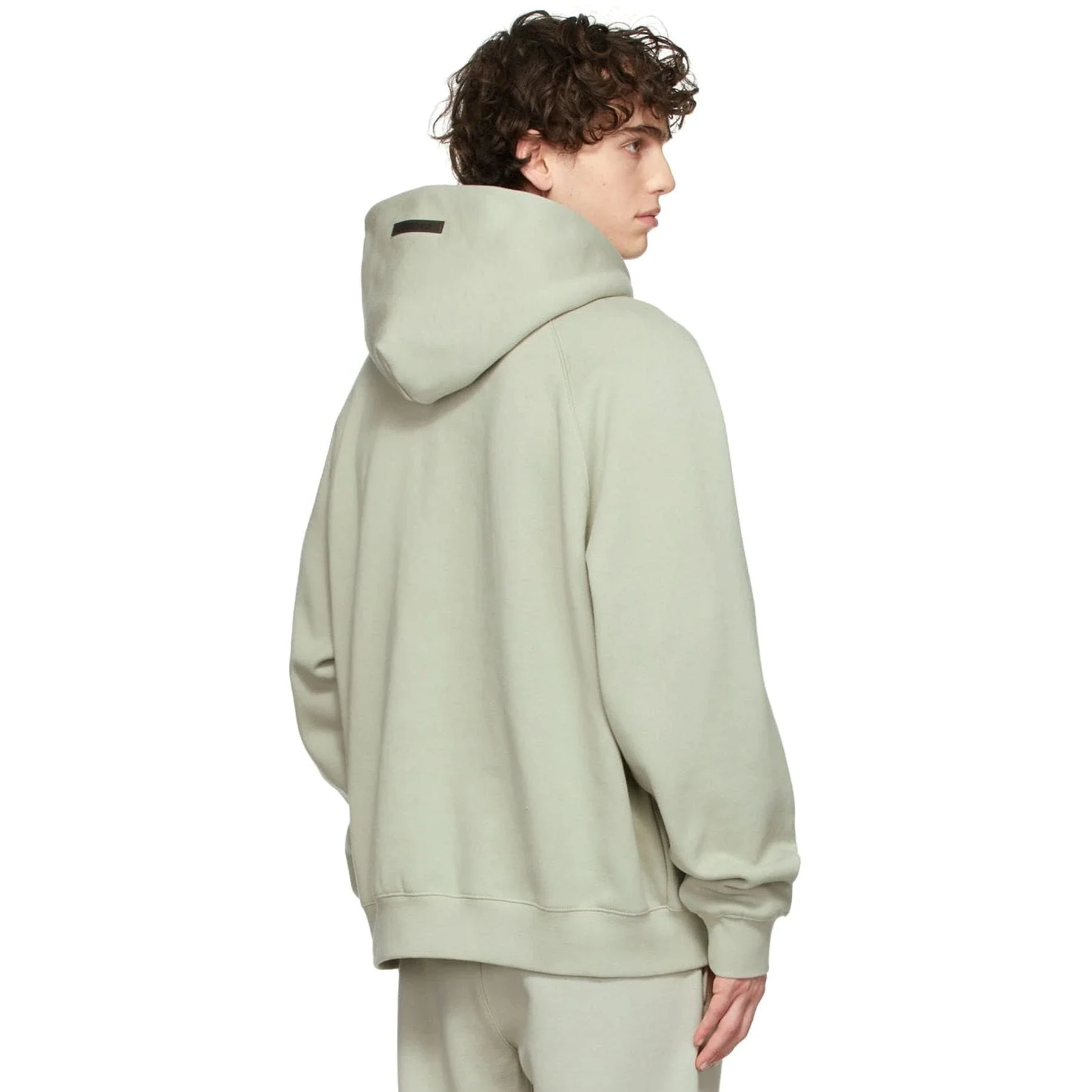 Fear of God Essentials SSENSE Exclusive Pullover Hoodie 'Concrete' - Image 2