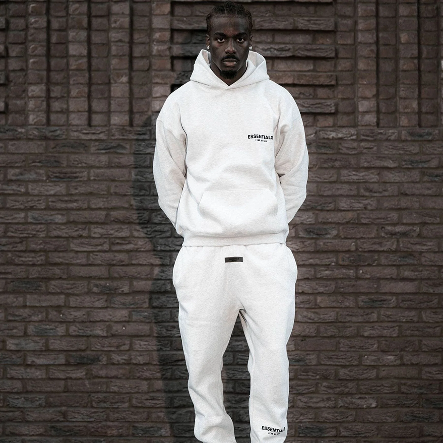 Fear of God Essentials Sweatpants 'Light Oatmeal' (SS22) - Image 3