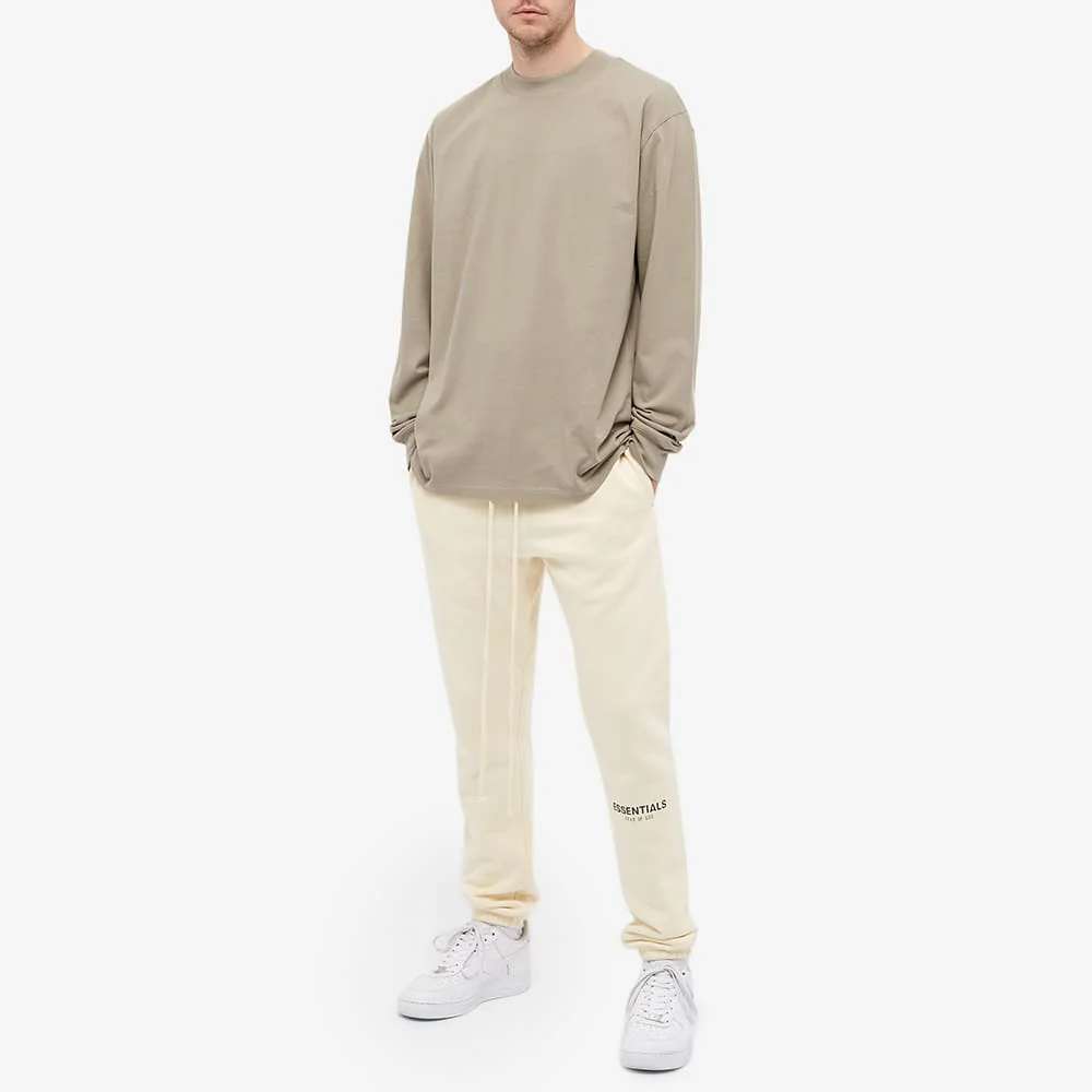 FEAR OF GOD ESSENTIALS Sweatpants (SS21) Cream/Buttercream - Image 5