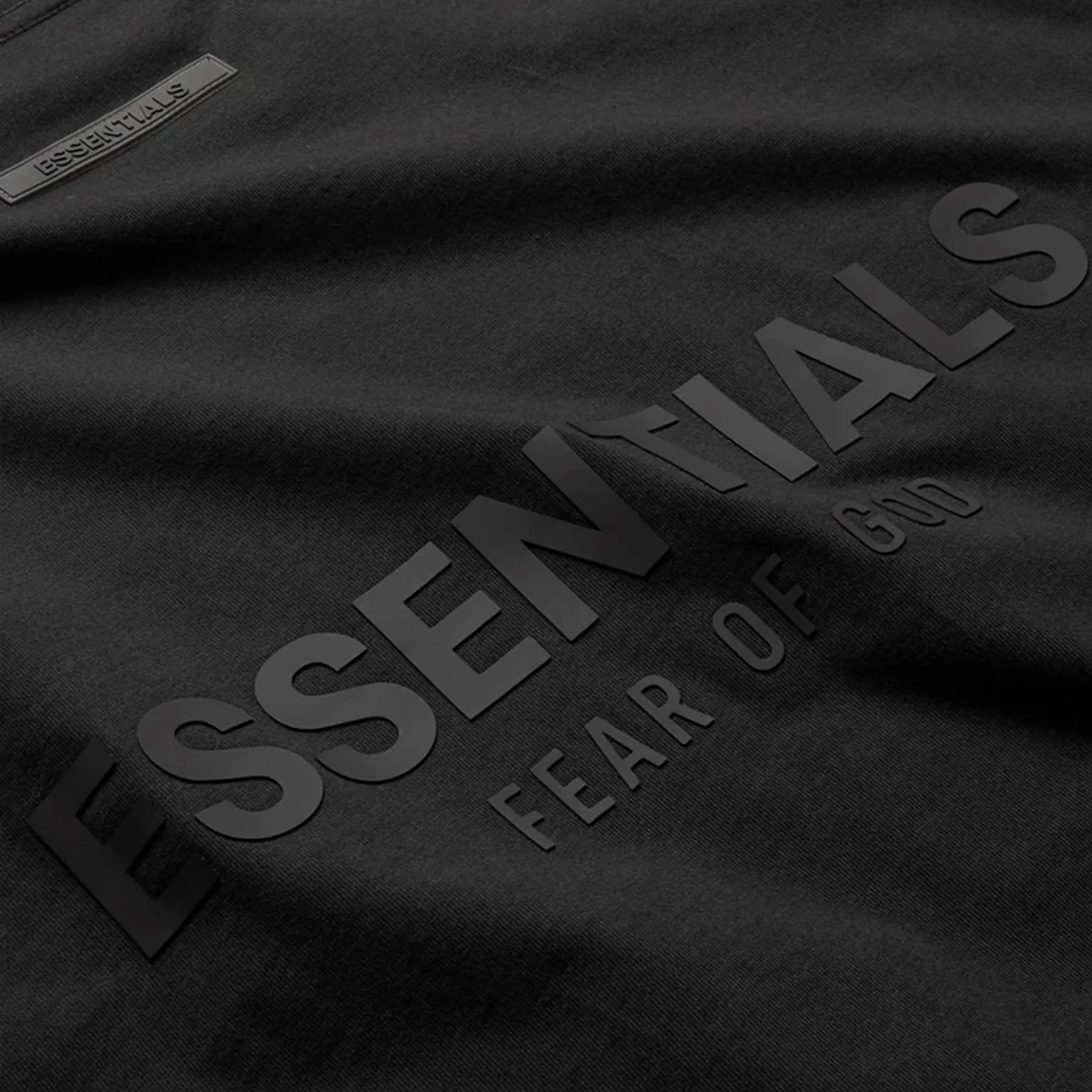 Fear of God Essentials T-shirt (SS21) Black/Stretch Limo - Image 3