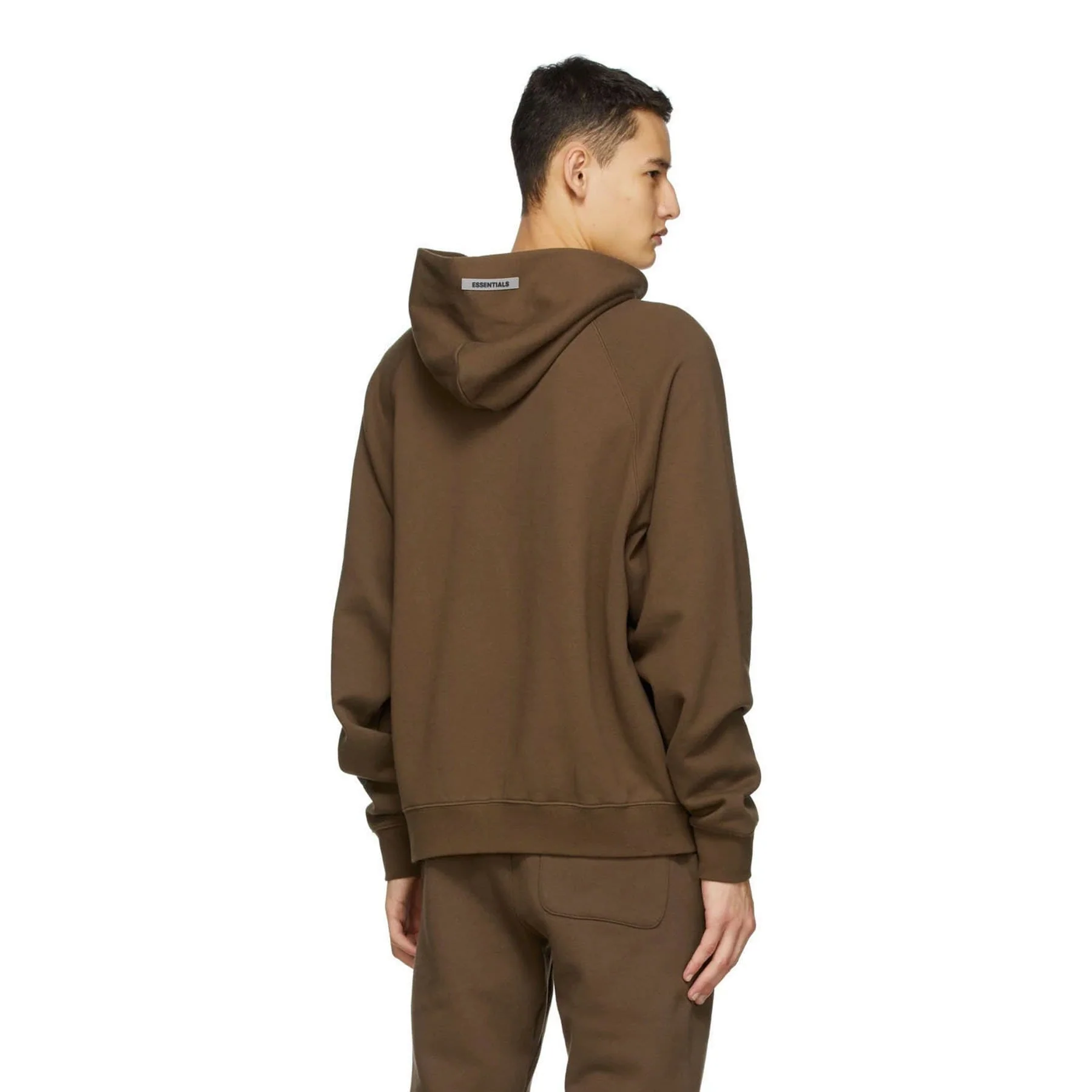 FEAR OF GOD ESSENTIALS x SSENSE Pullover Hoodie Applique Logo Rain Drum - Image 5