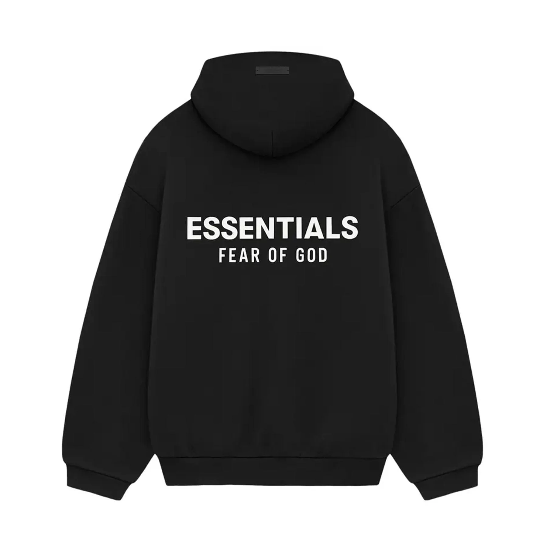 Fear of God Essentials Fleece Hoodie II 'Black' - Image 2