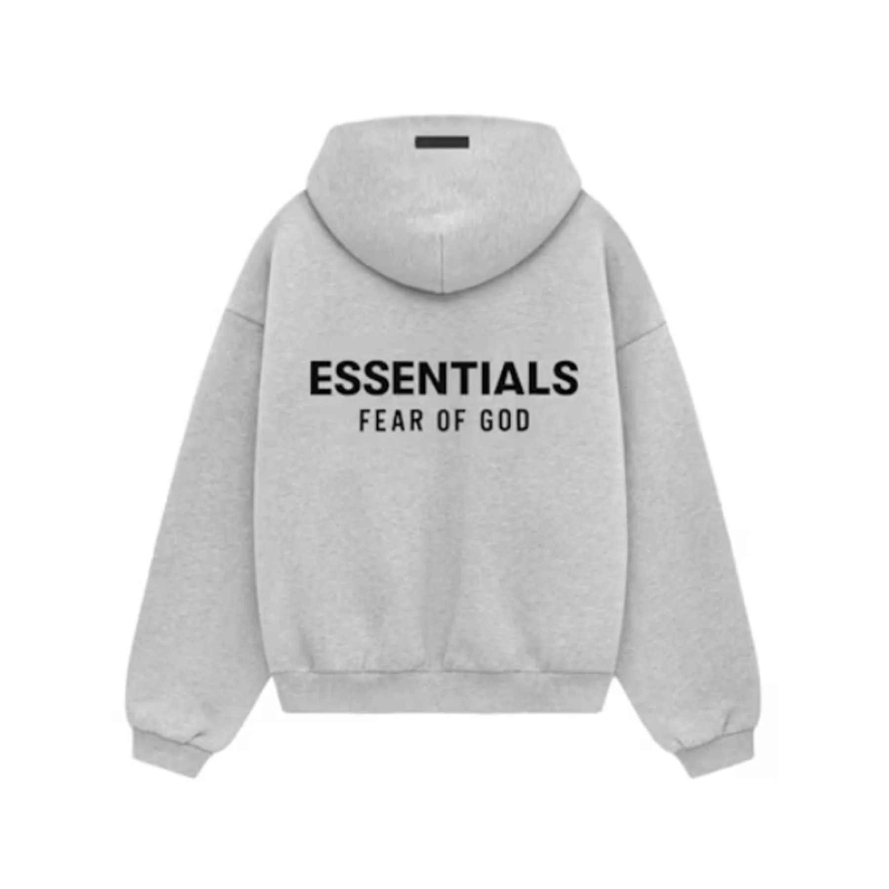 Fear of God Essentials Kids Fleece Hoodie 'Light Heather Grey' - Image 2