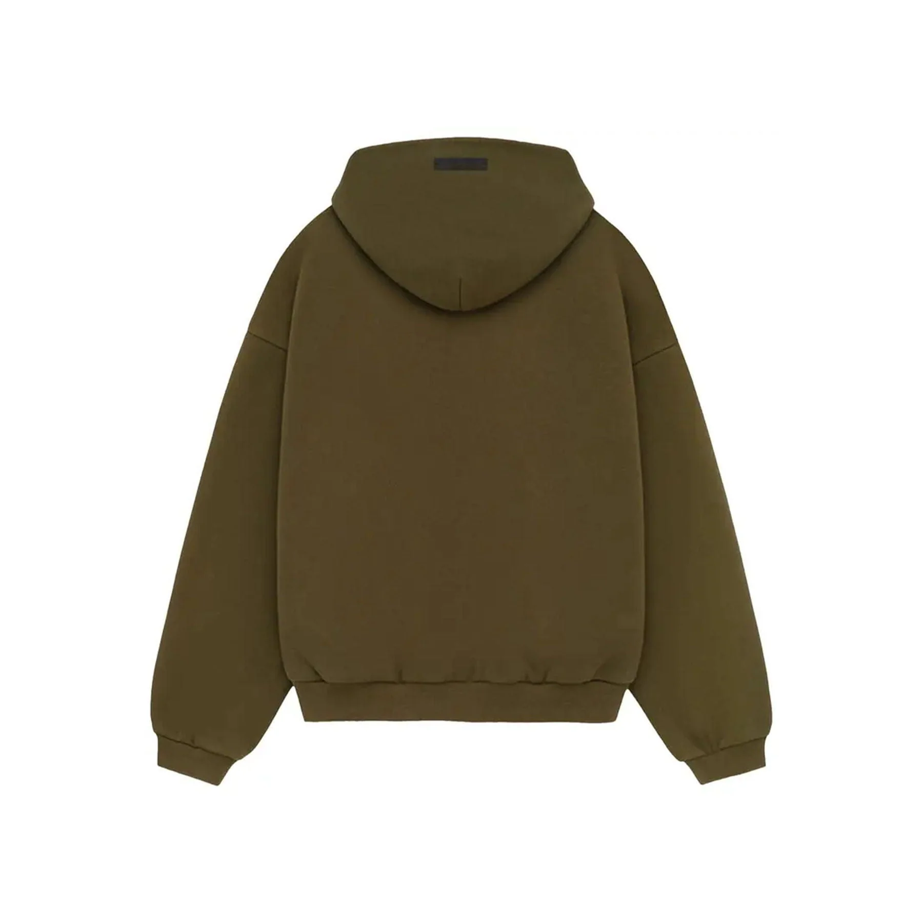 Fear of God Essentials Kids Fleece Hoodie 'Olive' - Image 2