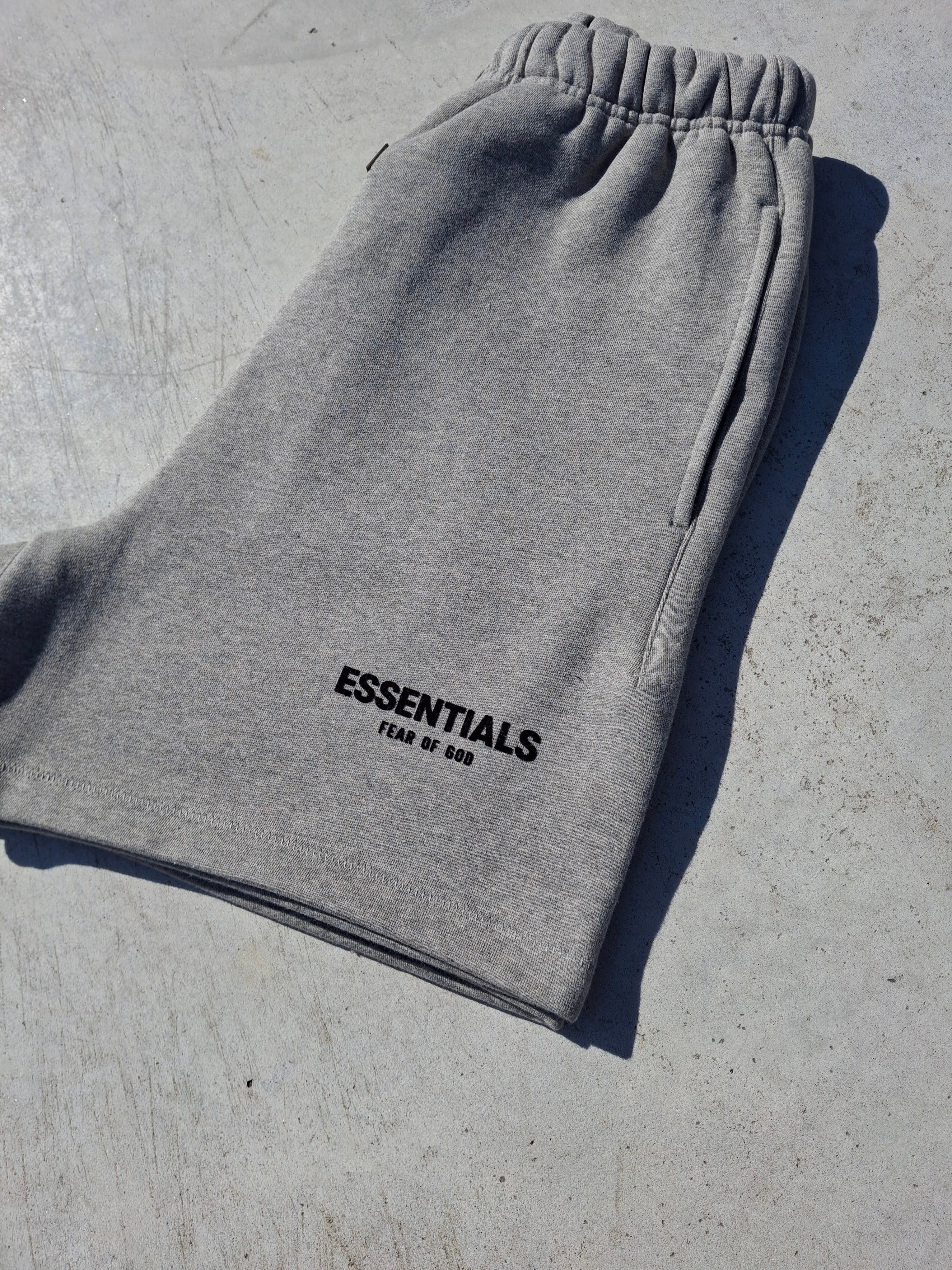 Fear of God Essentials Sweat Short 'Dark Oatmeal' (SS22) - Image 3