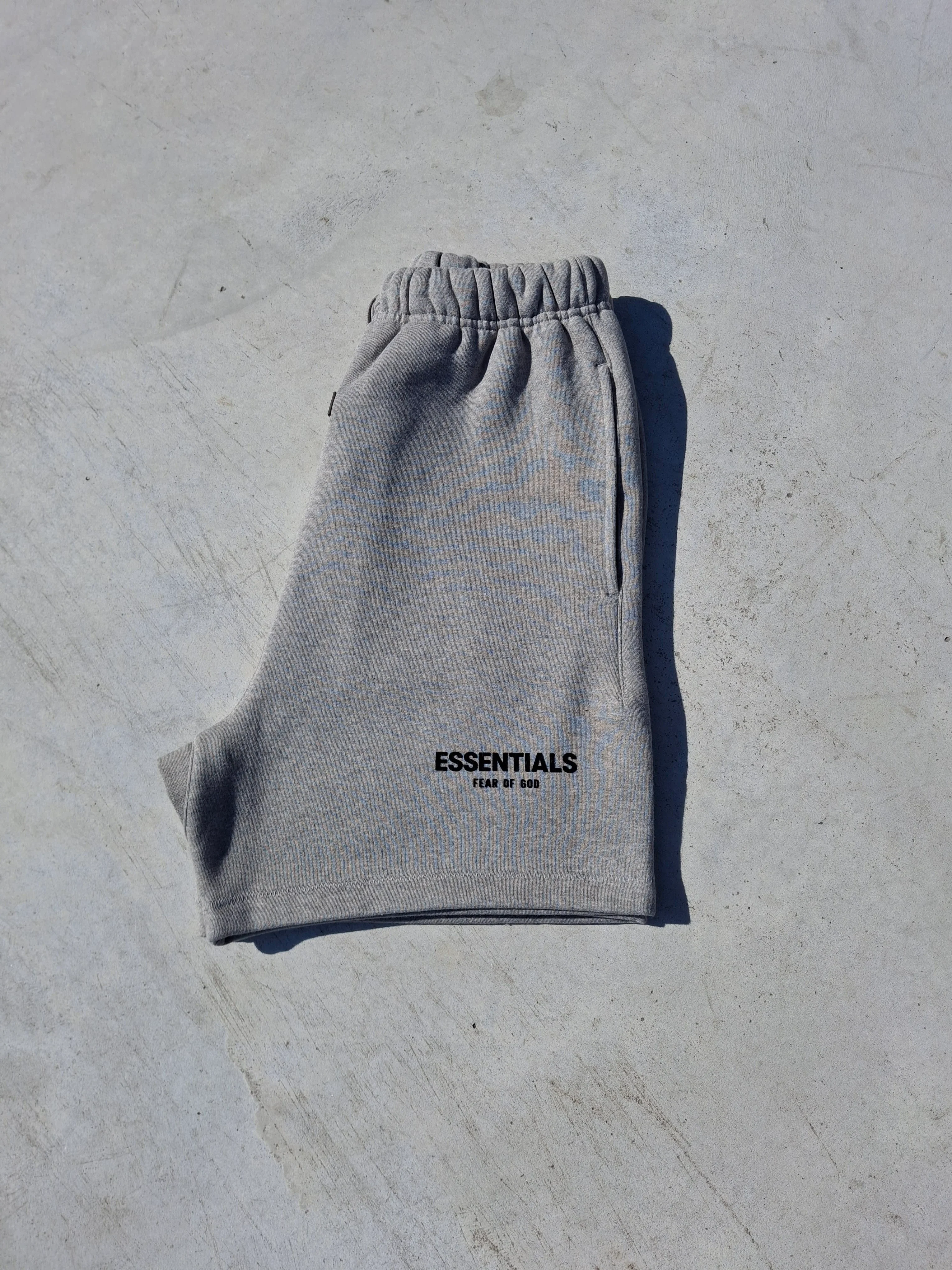 Fear of God Essentials Sweat Short 'Dark Oatmeal' (SS22) - Image 4