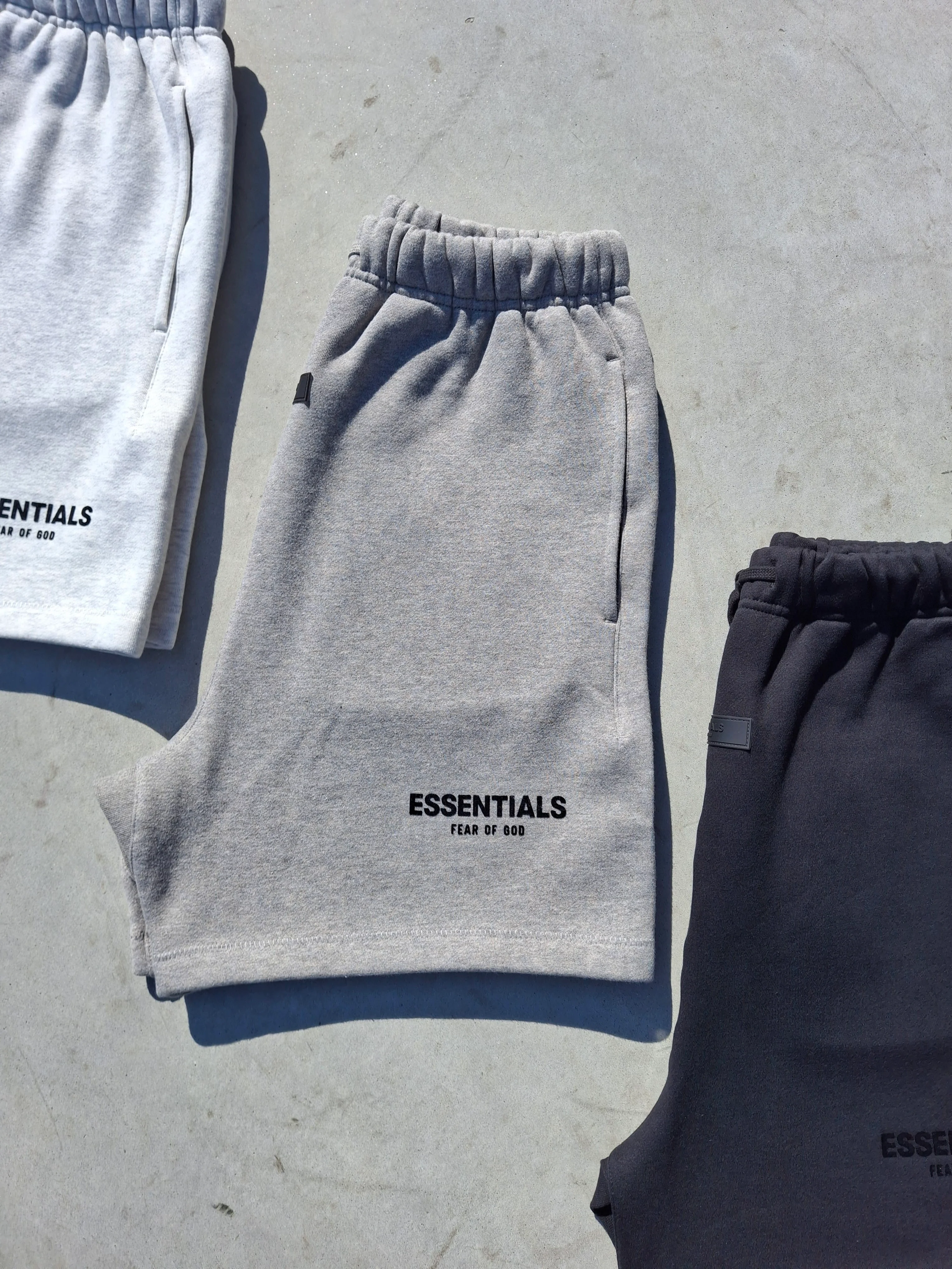 Fear of God Essentials Sweat Short 'Dark Oatmeal' (SS22) - Image 5
