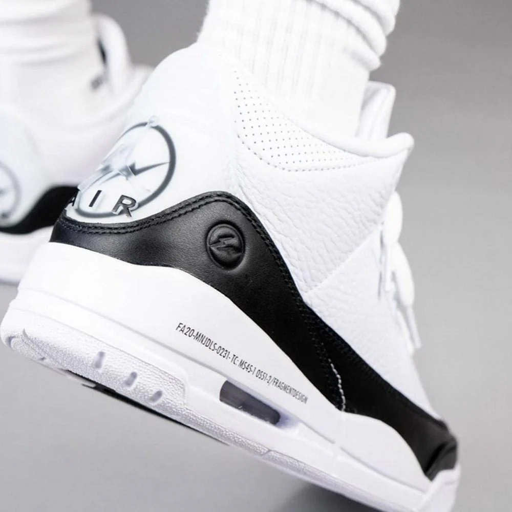 Fragment Design x Air Jordan 3 Retro SP 'White' - Image 6
