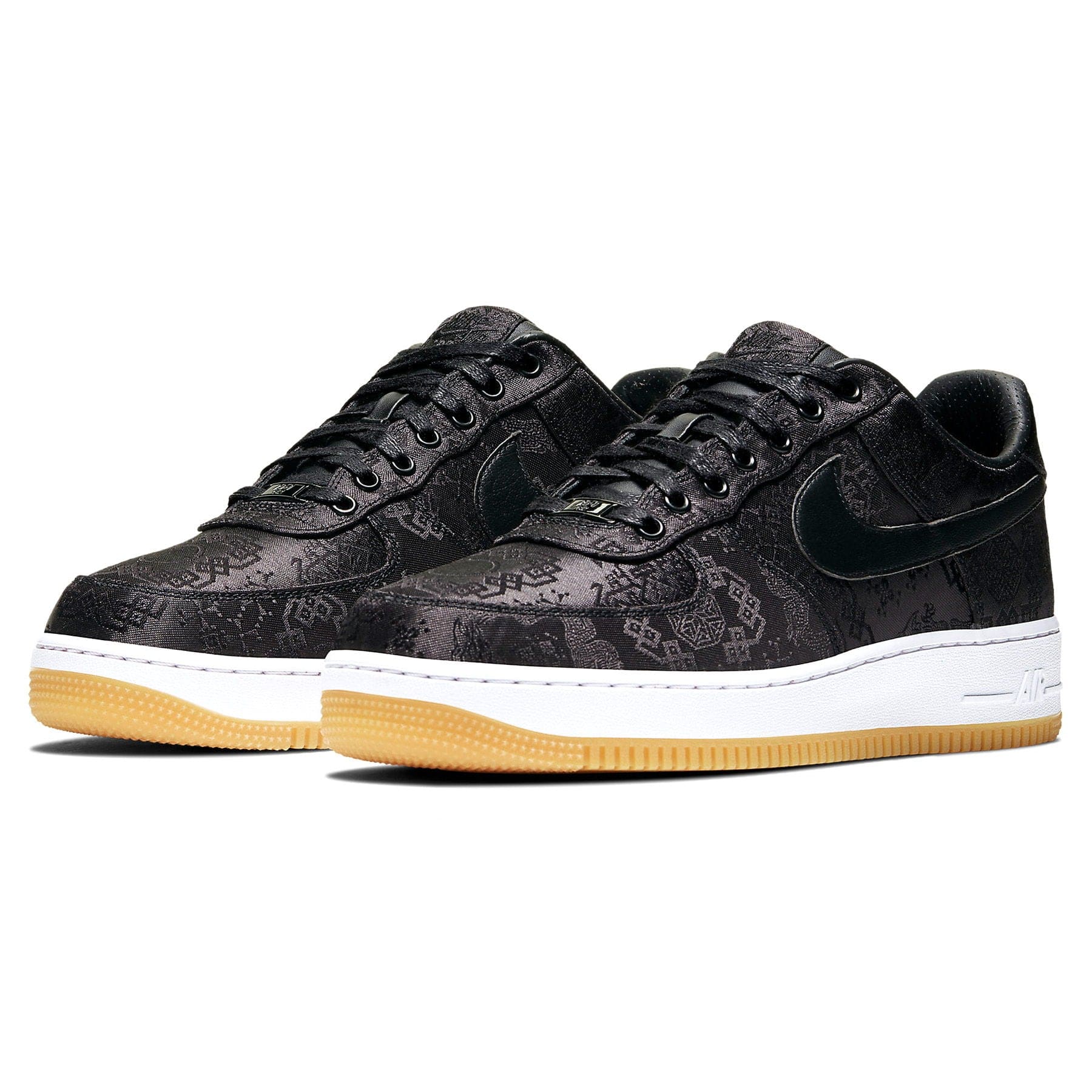 Fragment Design x CLOT x Nike Air Force 1 'Black Silk' - Image 2