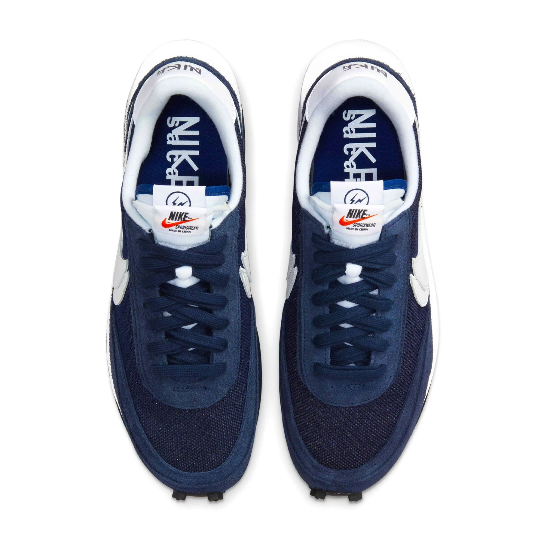 Fragment Design x sacai x Nike LDV Waffle 'Blackened Blue' - Image 3