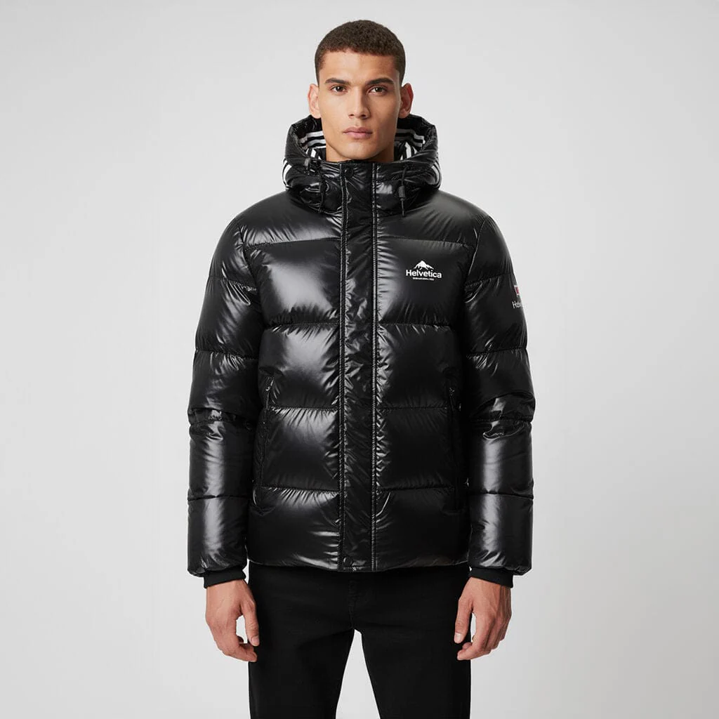 Helvetica Mountain Pioneers Freezer Hooded Down Jacket - Image 3