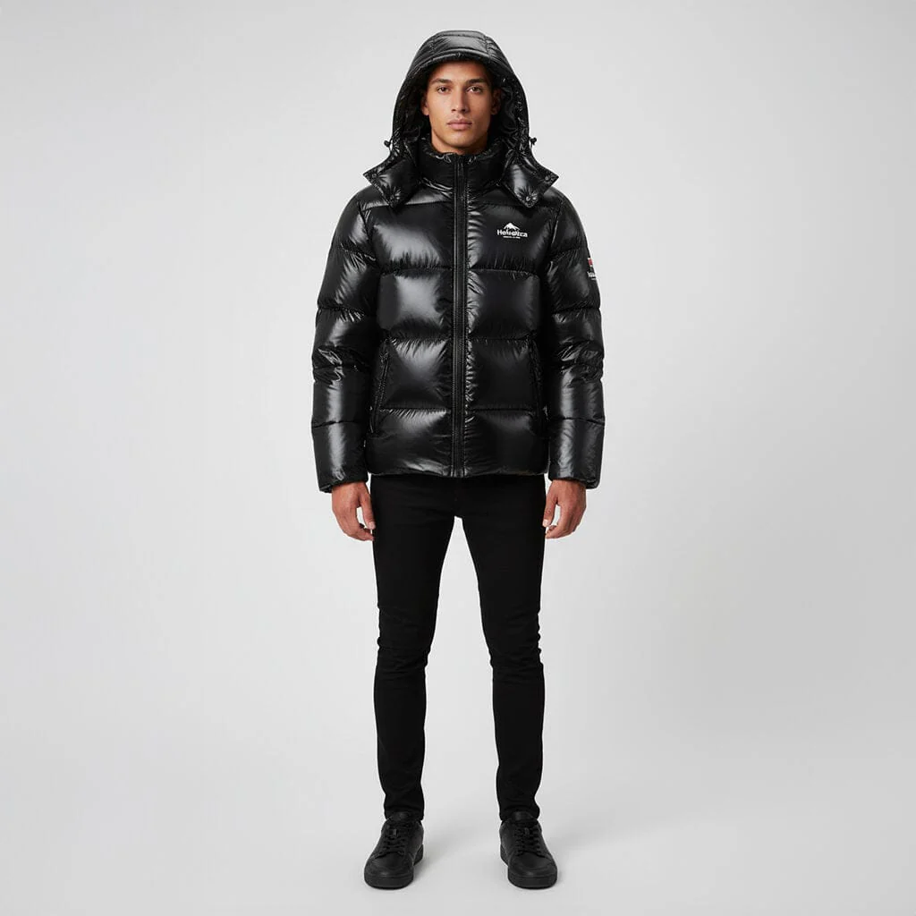 Helvetica Mountain Pioneers Freezer Hooded Down Jacket - Image 4