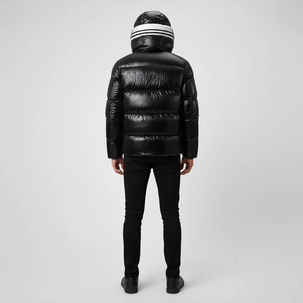 Helvetica Mountain Pioneers Freezer Hooded Down Jacket - Image 5