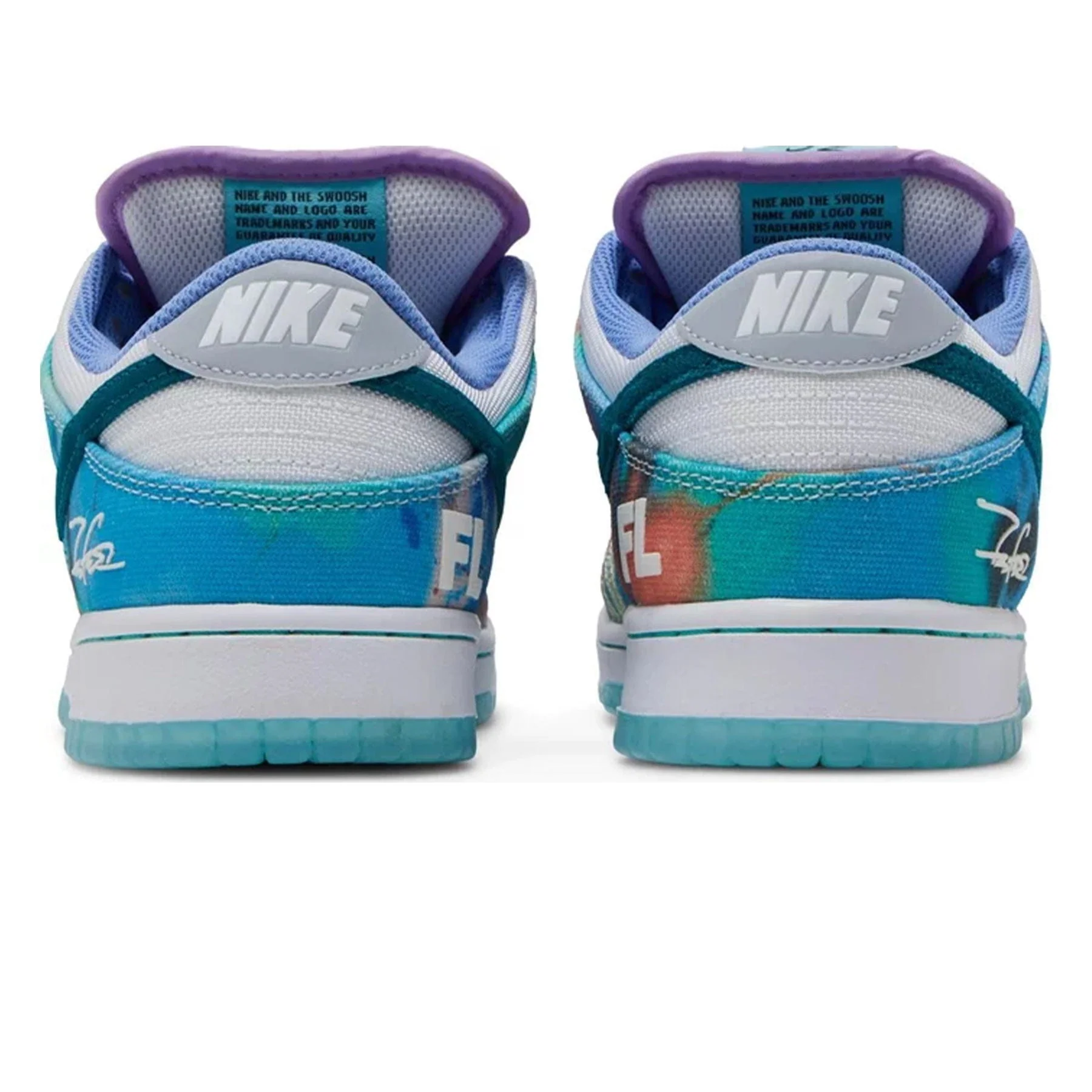 Futura Laboratories x Nike Dunk SB Low 'Bleached Aqua' - Image 4