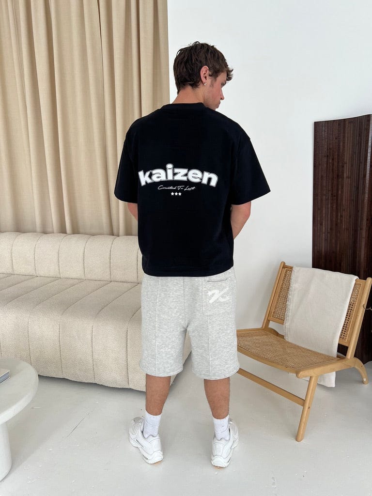 KAIZEN MARKET GREY/BLACK REVERSIBLE SHORTS - Image 5