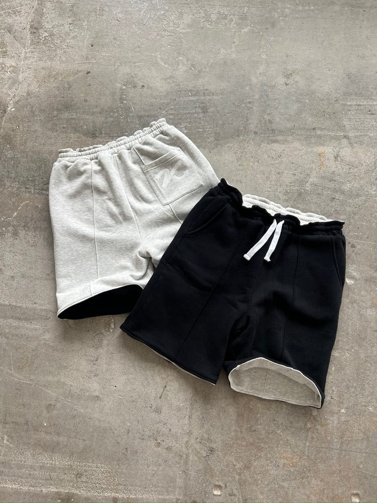 KAIZEN MARKET GREY/BLACK REVERSIBLE SHORTS - Image 7