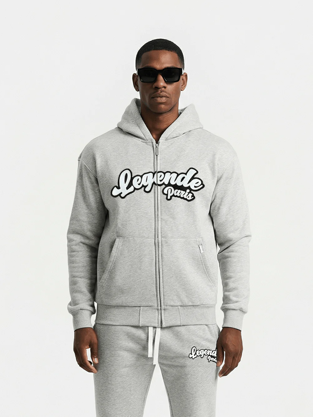 Legende Paris Gum Logo Hoodie - Grey - Image 2