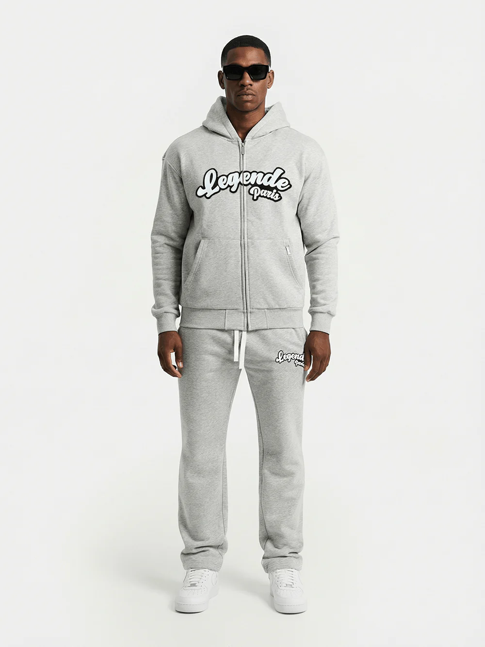 Legende Paris Gum Logo Hoodie - Grey - Image 3