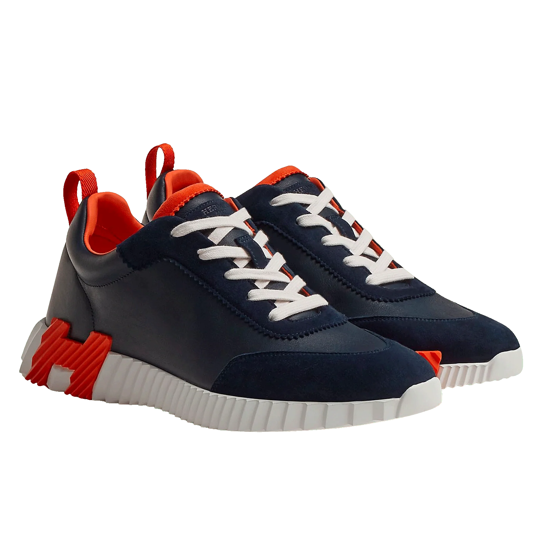 Hermès Paris Bouncing Sneaker 'Marine/Orange' - Image 2