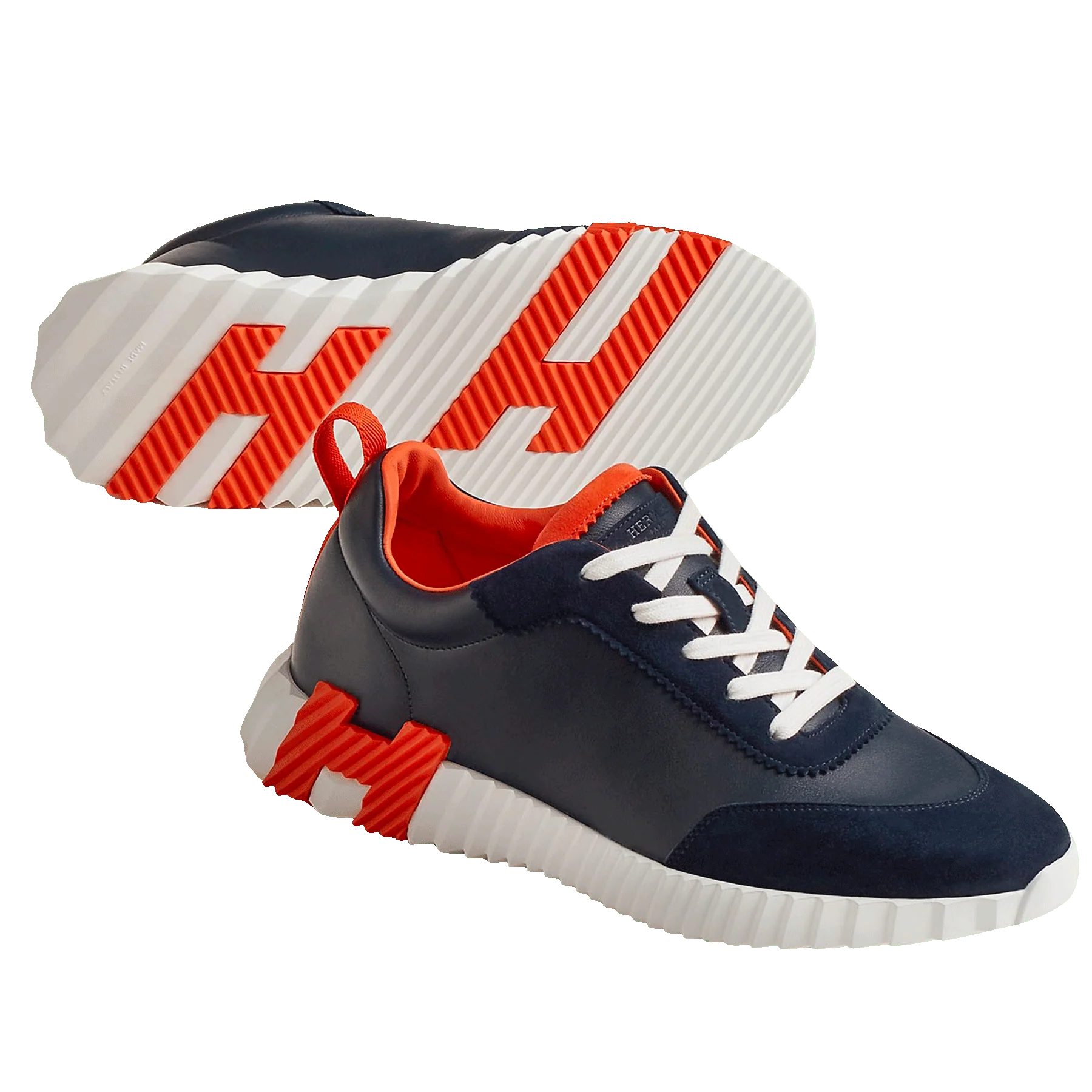 Hermès Paris Bouncing Sneaker 'Marine/Orange' - Image 5