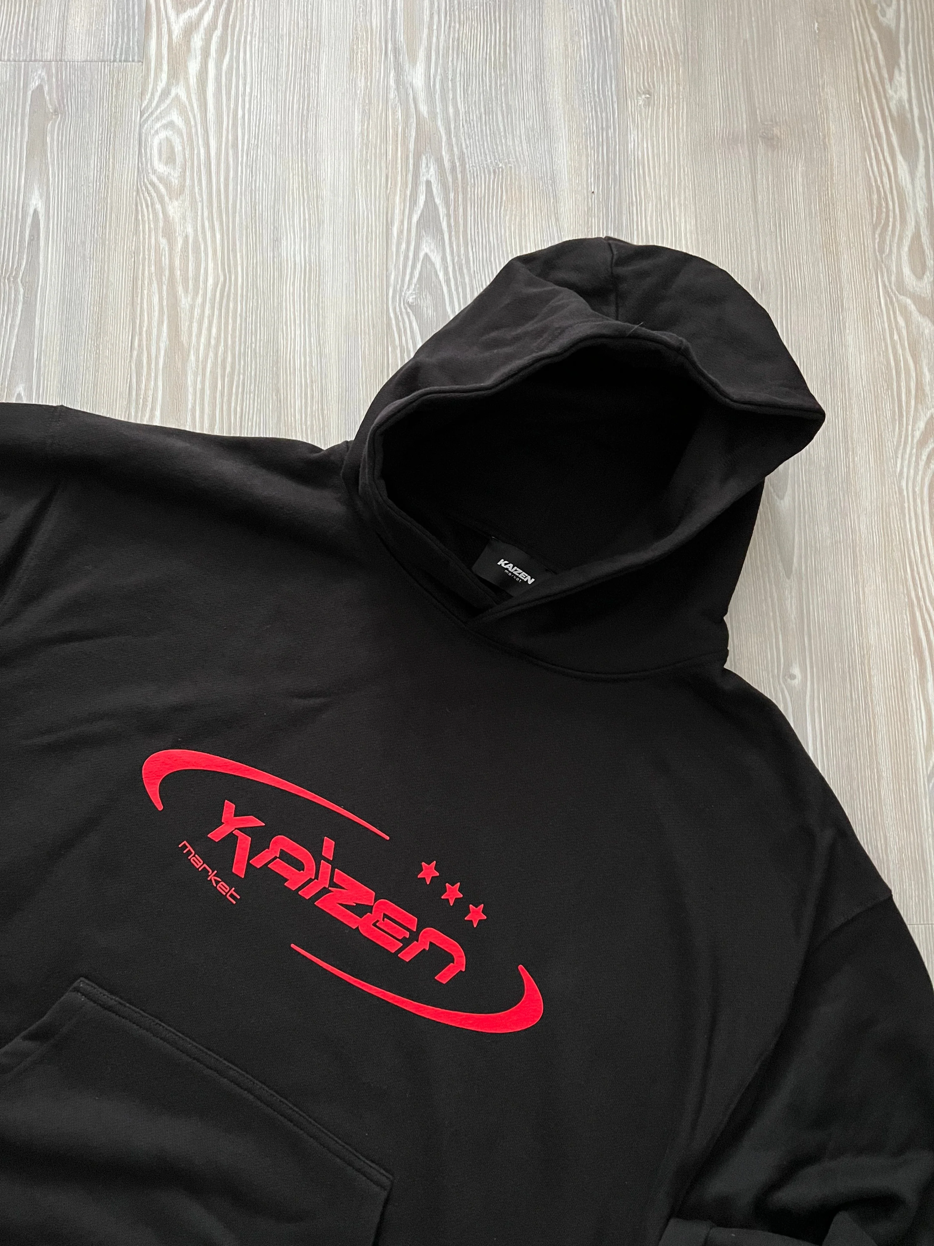 KAIZEN MARKET HI JACKER HOODIE BLACK - Image 3